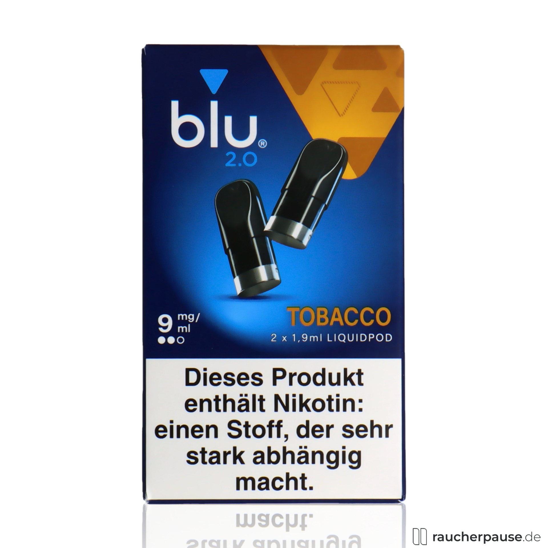 BLU 2.0 Tobacco Liquid Pod | 9mg/ml Nikotin | 2 Stück | Tabakgeschmack