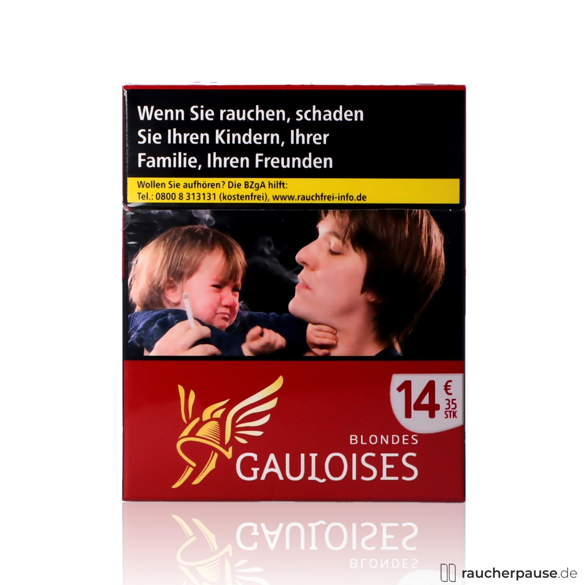 Gauloises Blondes Rot Zigaretten | 34 Stk. pro Packung | King Size | American Blend