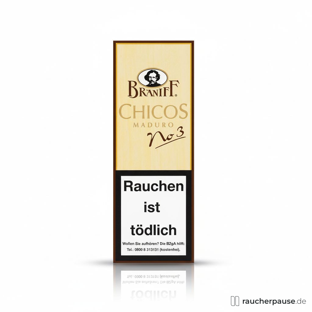 Braniff No. 3 Chicos Zigarillos | 10er-Schachtel | Brasilien, Havanna, Java | Mild