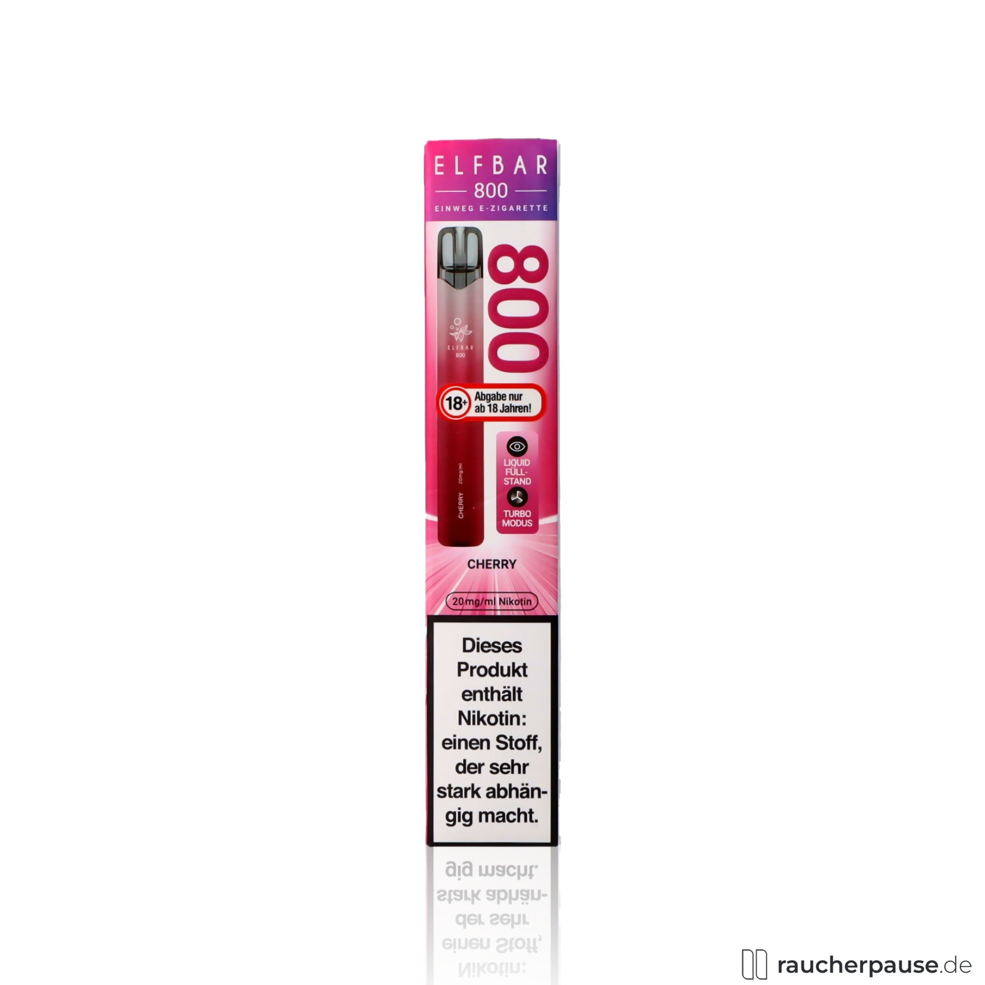 ELFBAR 800 Cherry 20mg | Einweg E-Zigarette | 800 Züge | Fruchtig & Süß | 2ml Nikotinsalz