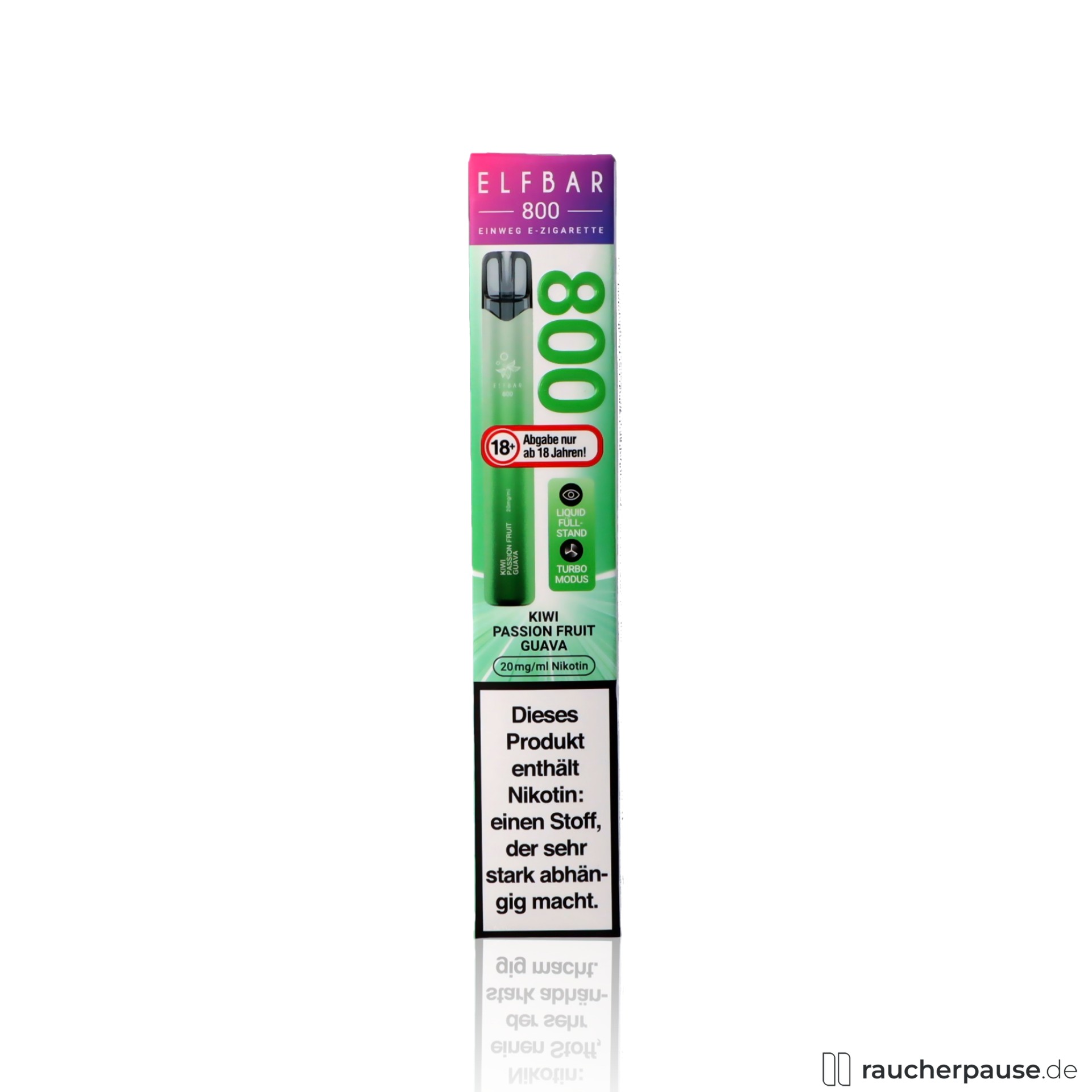 ELFBAR 800 Einweg E-Zigarette | Kiwi Passionfruit Guava | 20mg Nikotin | 800 Züge ELFBAR 800 Einweg E-Zigarette | Kiwi Passionfruit Guava | 20mg Nikotin | 800 Züge