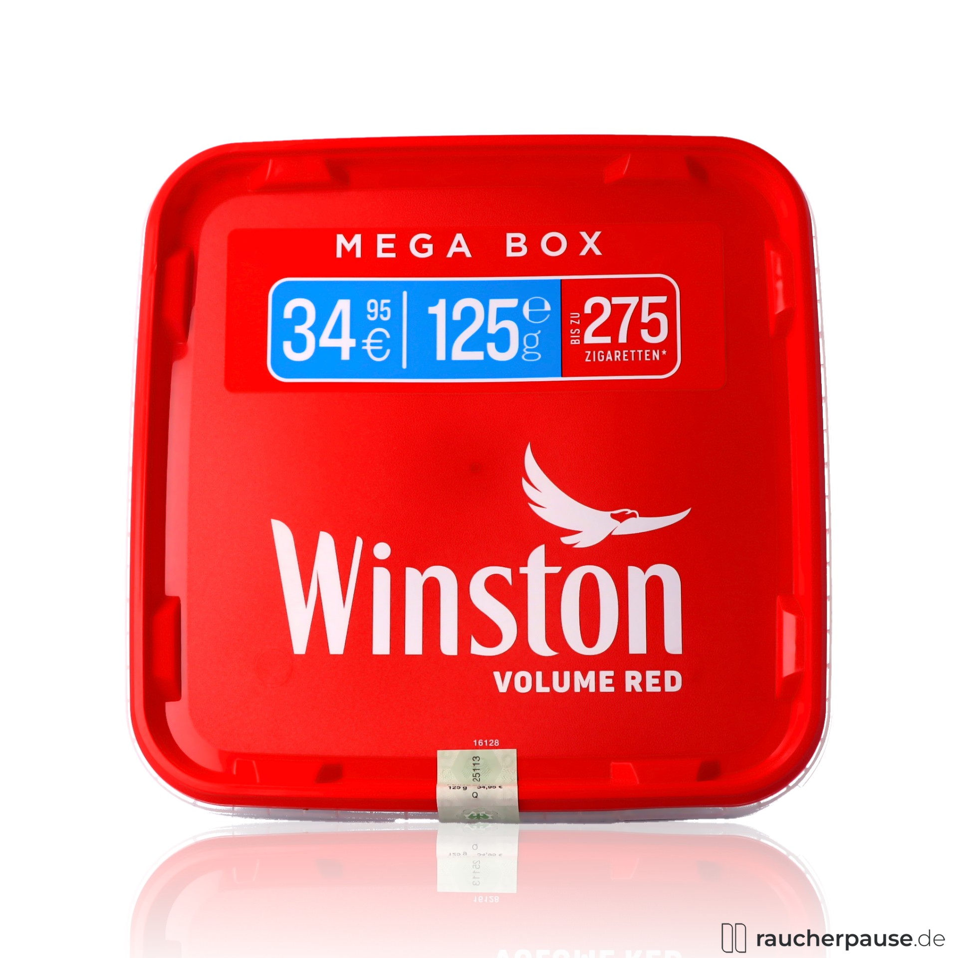 Winston Volume Red Mega Box | 125g Volumentabak | Würziges Aroma | American Blend