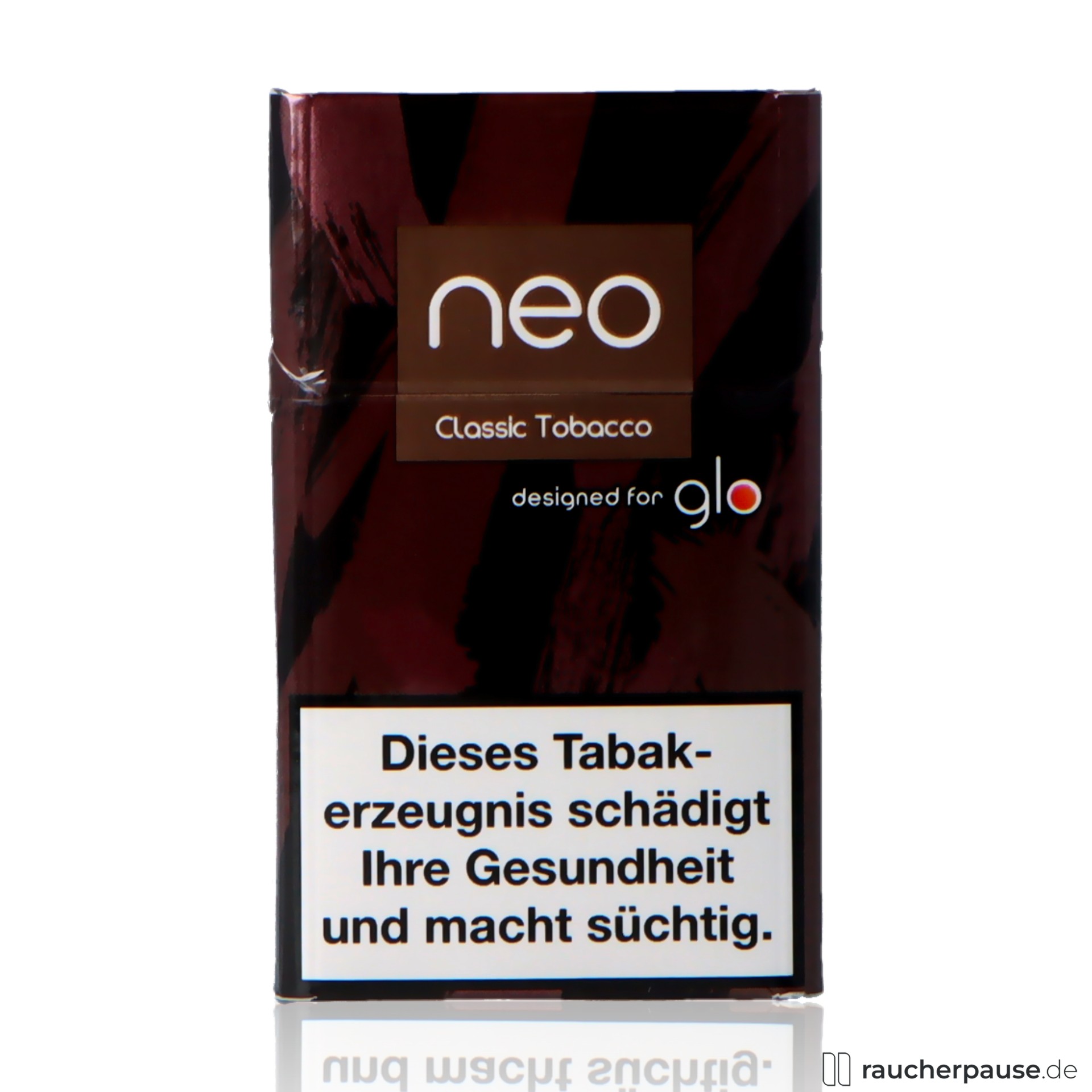 Neo Classic Tobacco für GLO | 20 Stück | Vollmundiger Tabakgeschmack neo, neo classic tobacco fuer glo stueck vollmundiger tabakgeschmack , packshot seitlich