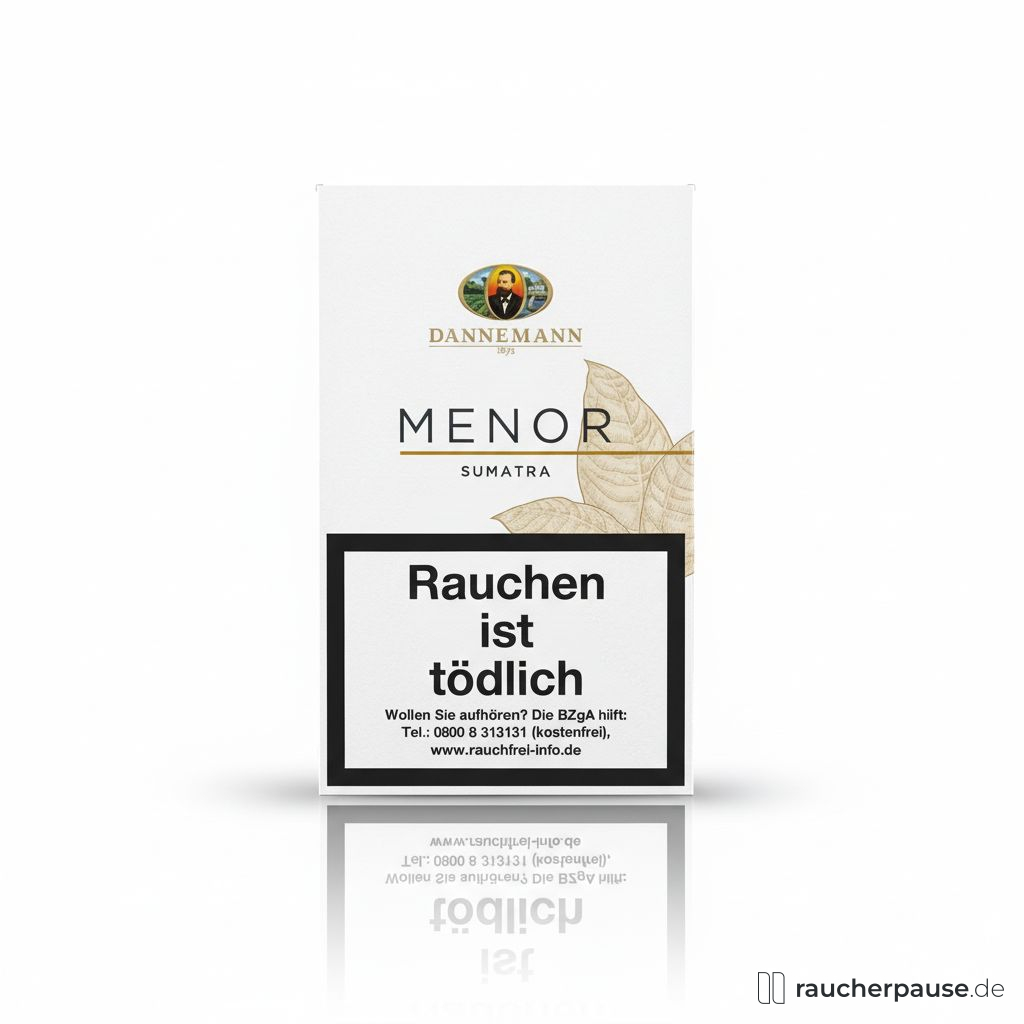 Dannemann Menor Cigarillos Sumatra | 5er Pack | Holz & Kakao Aromen | 101mm