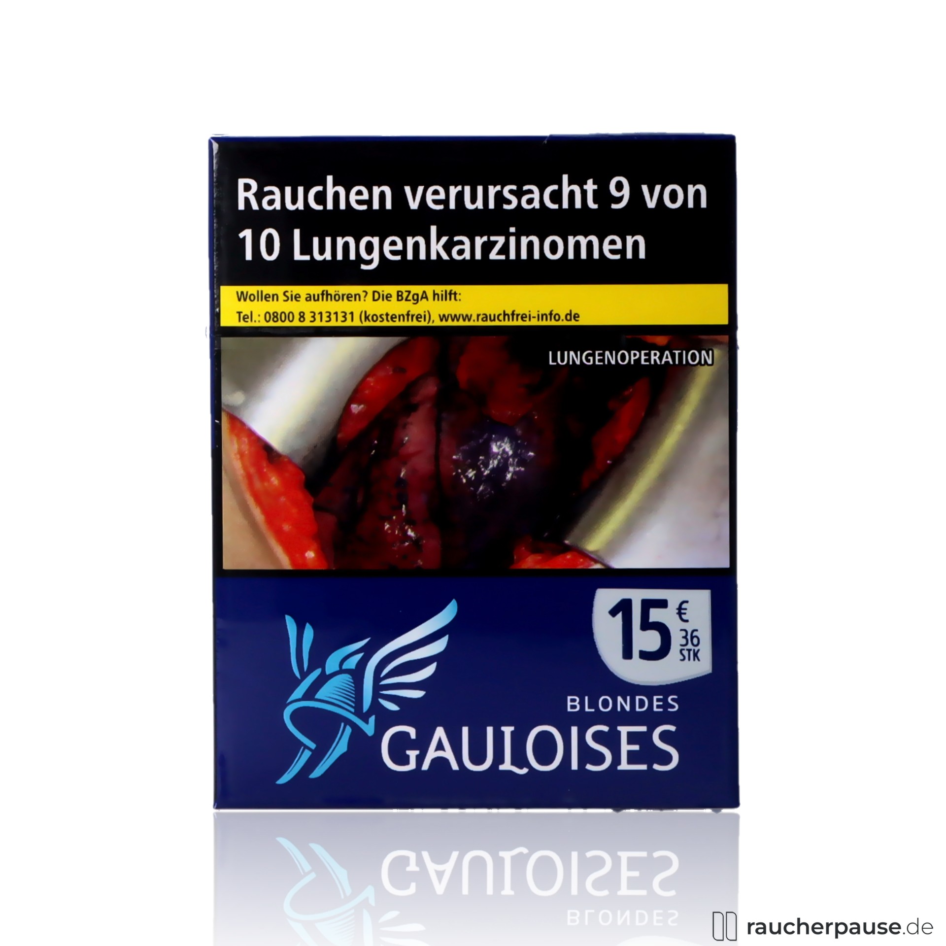 Gauloises Blondes Blau Zigaretten | 36 Stk. pro Packung | King Size Format Gauloises Blondes Blau Zigaretten | 36 Stk. pro Packung | King Size Format