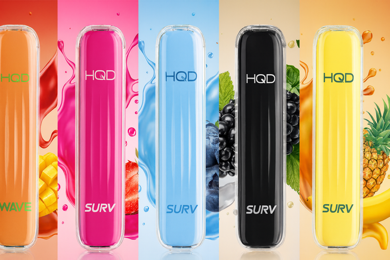 HQD E-Zigarette Sorten: Mango, Straberry, Blueberry, Blackberry und Tropical
