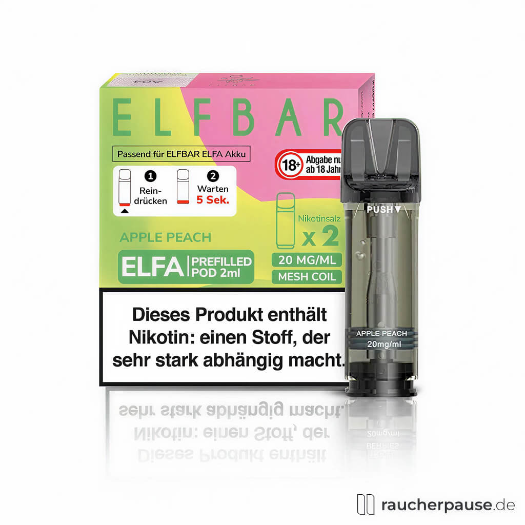 Elf Bar Elfa Prefilled Pods Apple Peach | 20mg/ml Nikotin | 2x2ml
