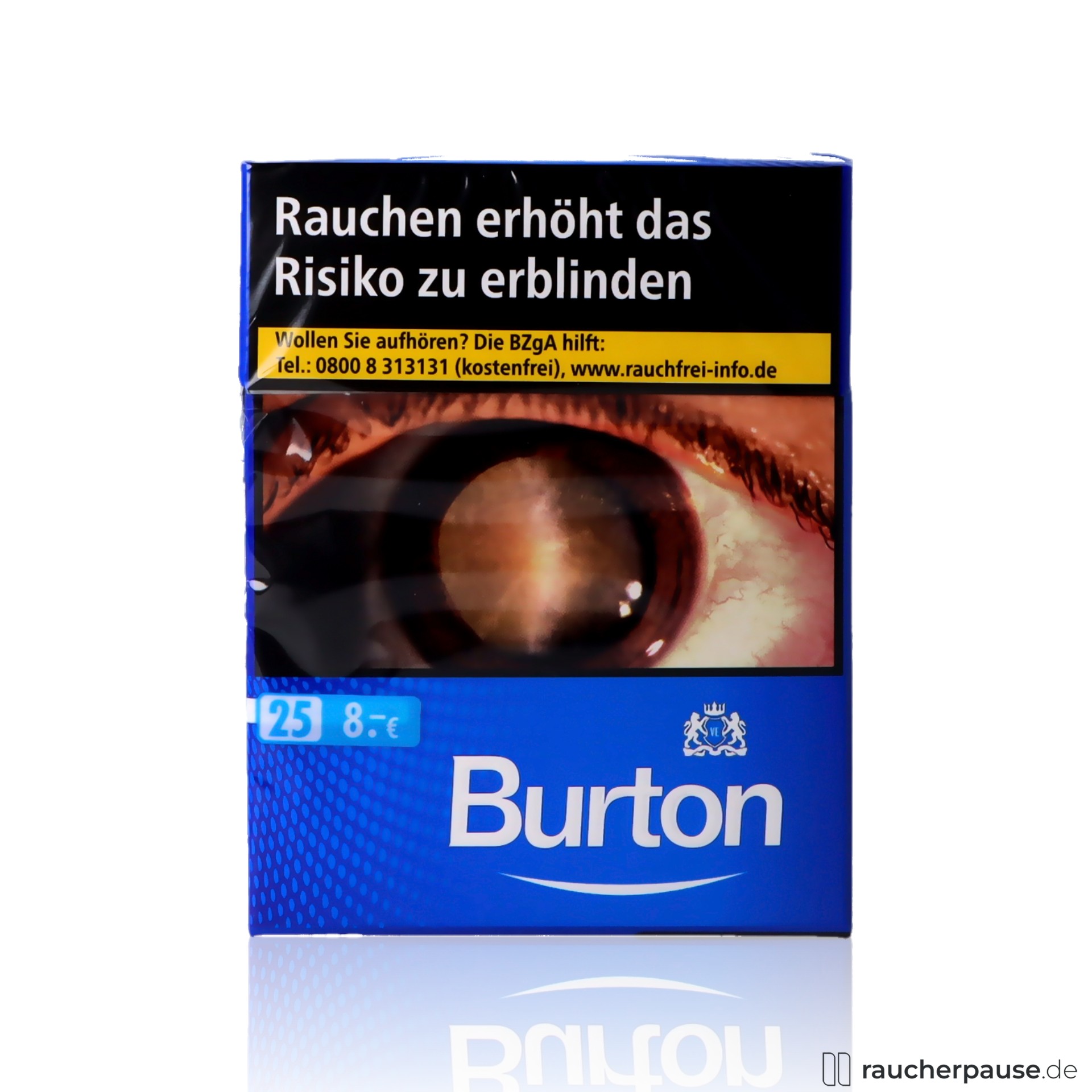 Burton Blue XL Zigaretten | 25 Stk. pro Packung | Mild-würziger American Blend Burton Blue XL Zigaretten | 25 Stk. pro Packung | Mild-würziger American Blend