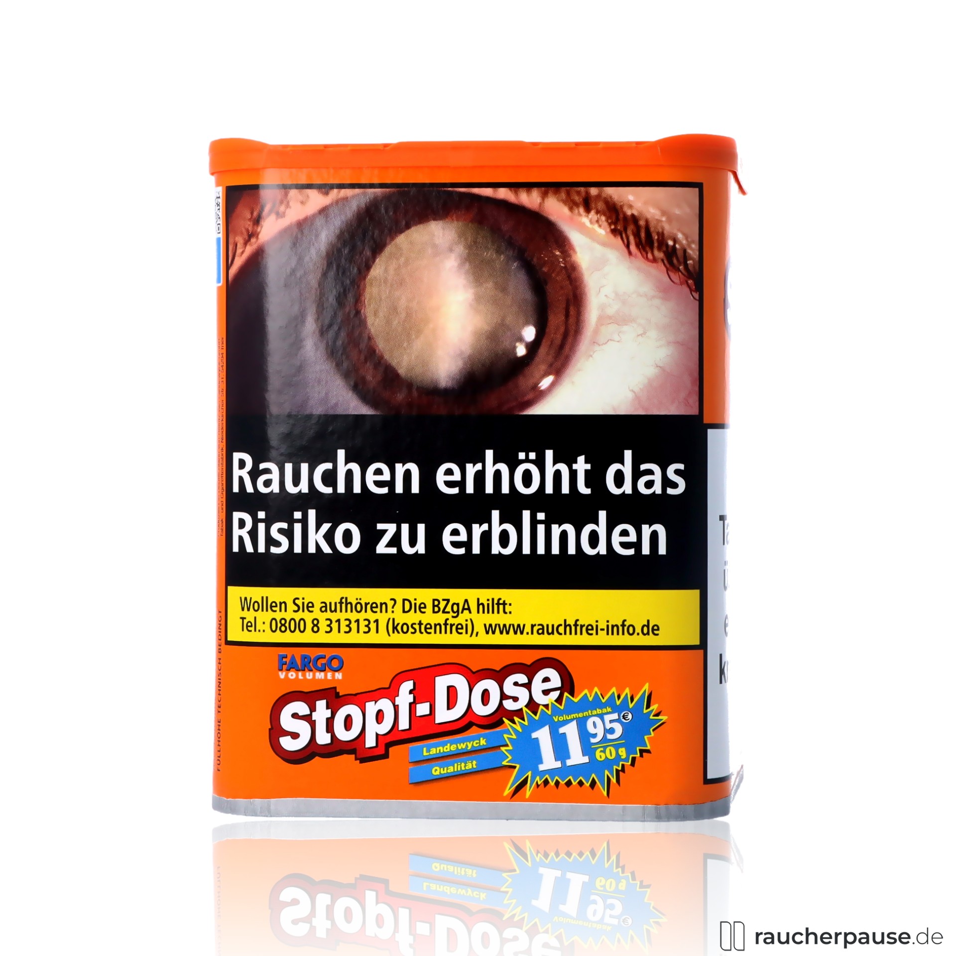 fargo rot tabak dose 60g american blend wuerziges aroma small size , packshot hinterseite