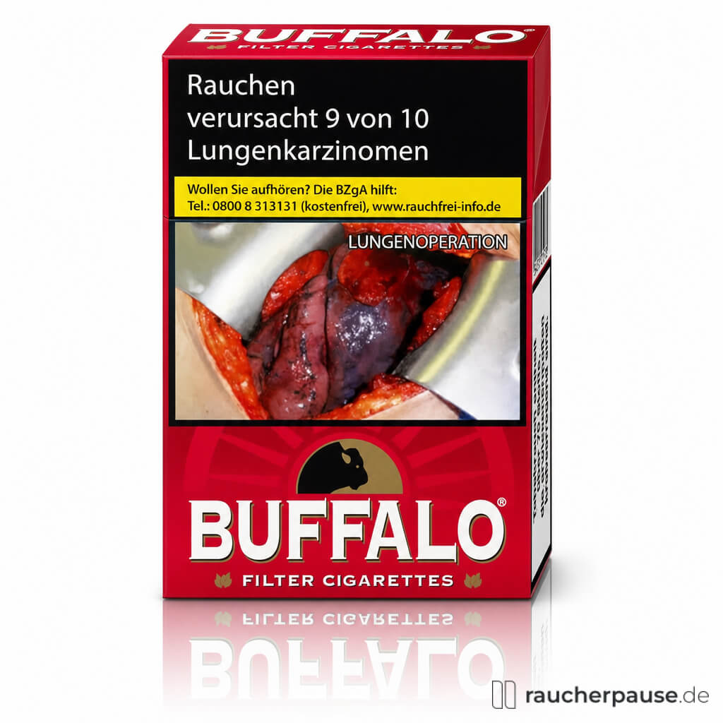 Buffalo Red Zigaretten | 20 Stk. pro Packung | King-Size American Blend