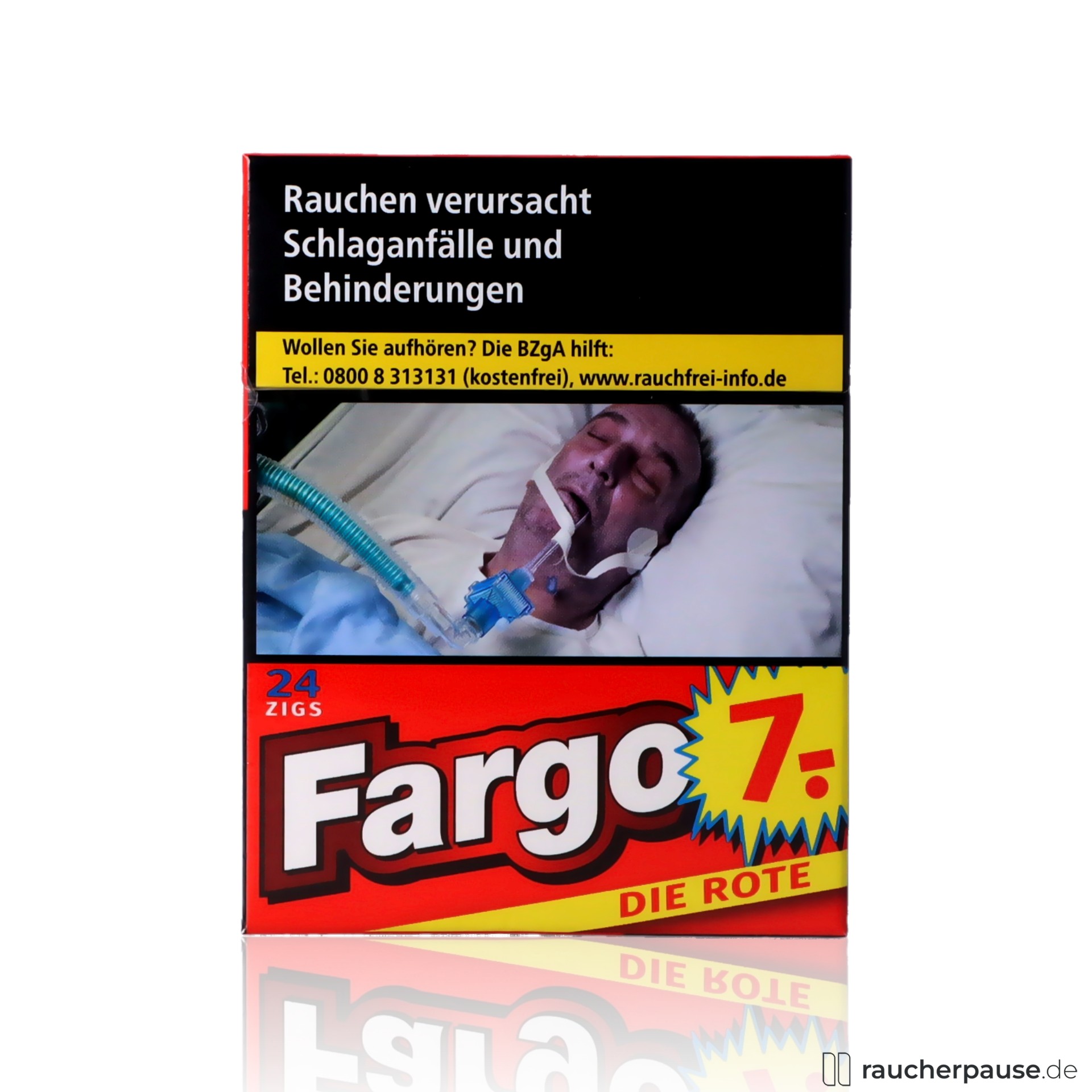 Fargo Rot Zigaretten | 24 Stk. pro Packung | King Size | American Blend