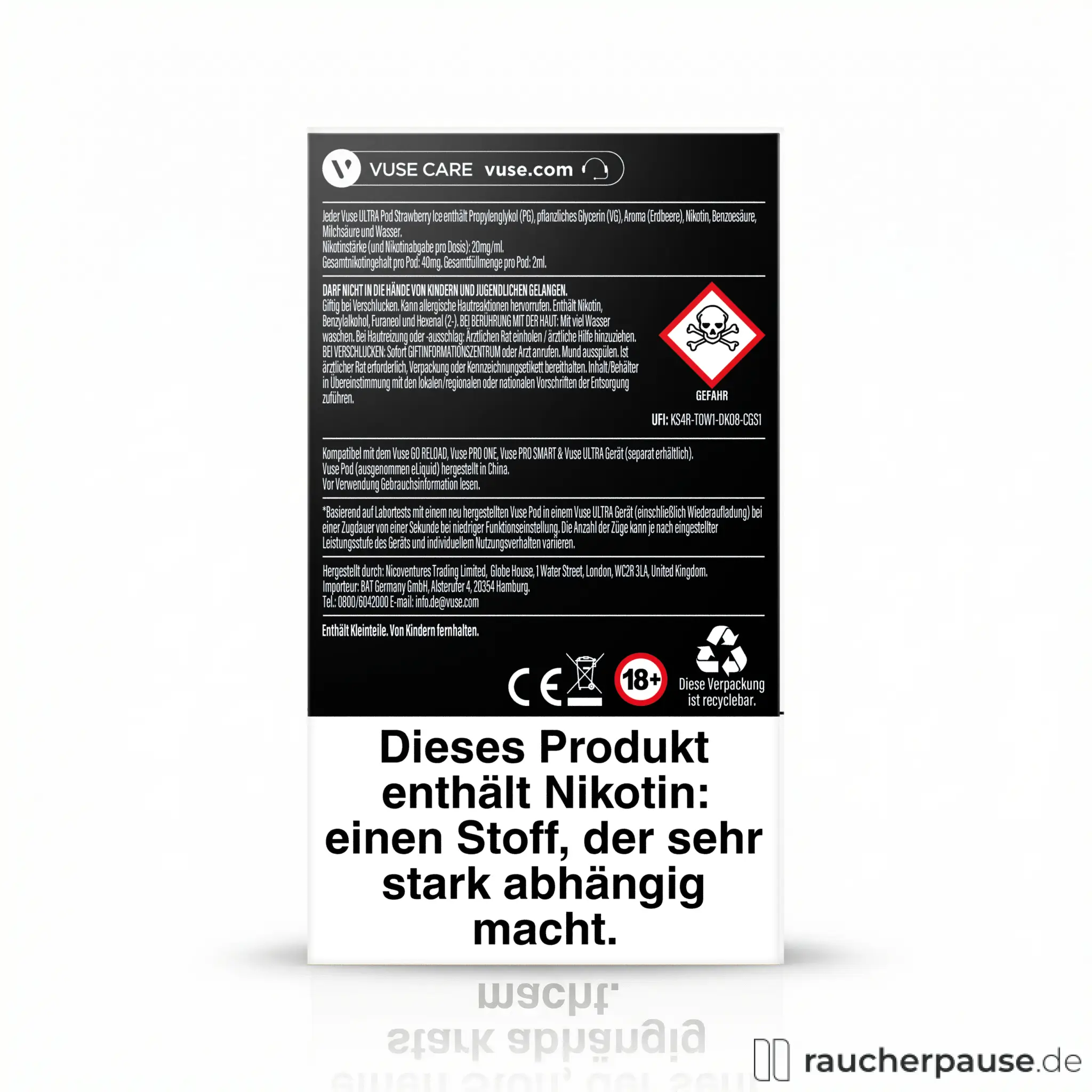 Vuse ULTRA Pods Strawberry Ice online kaufen Vuse ULTRA Pods Strawberry Ice online kaufen