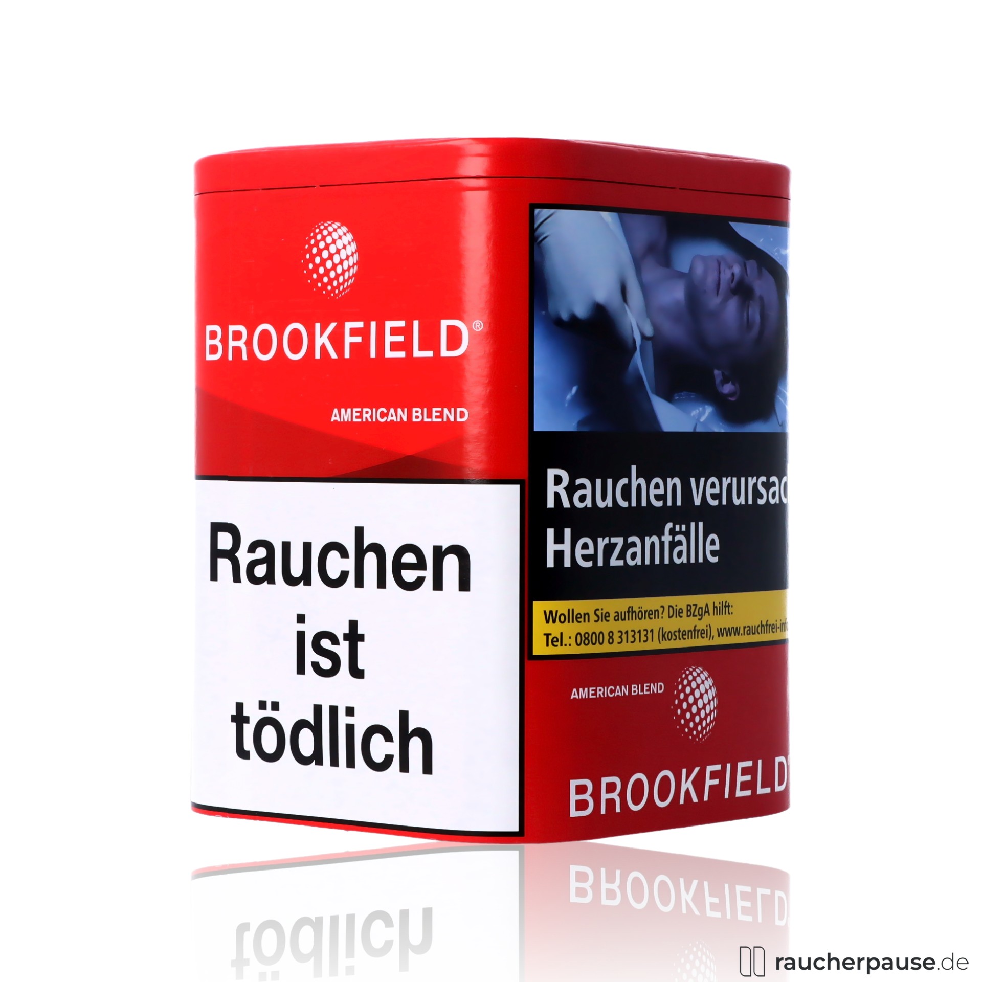 brookfield american blend tabak dose mild aromatisch , packshot vorderseite