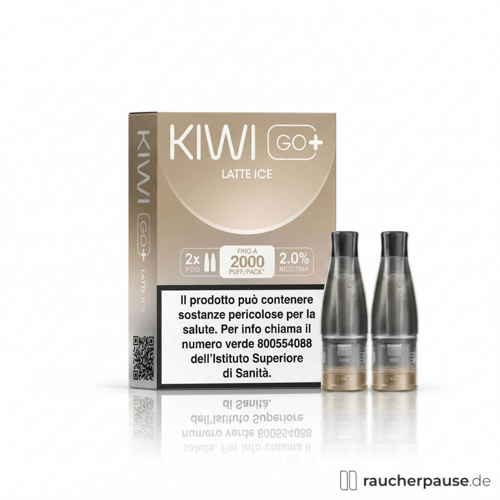 KIWI GO+ Latte Ice Prefilled Pods | 2 Stück | 20 mg/ml Nikotin