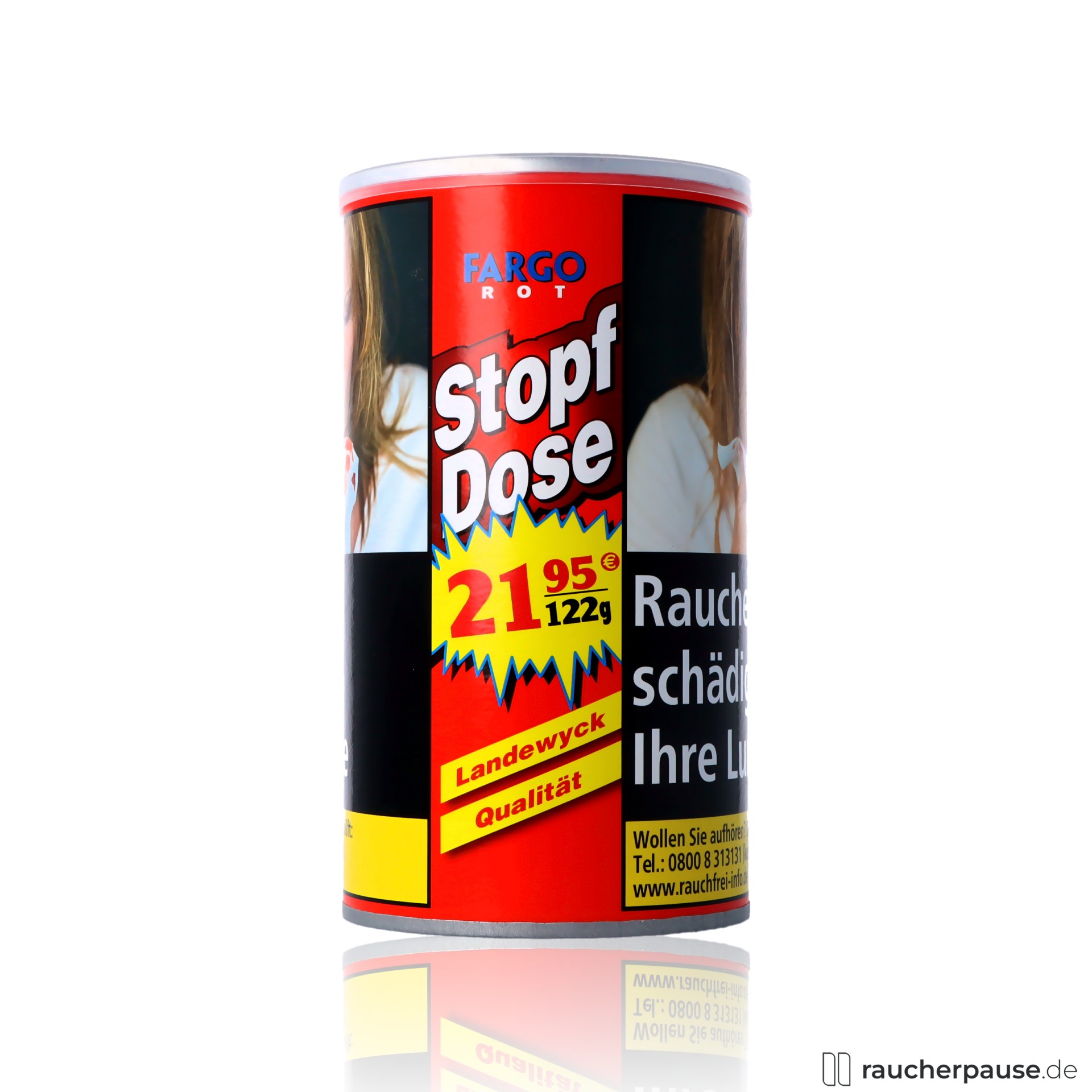 Fargo Rot XXL Stopf-Dose | 122g Feinschnitt | American Blend Tabak