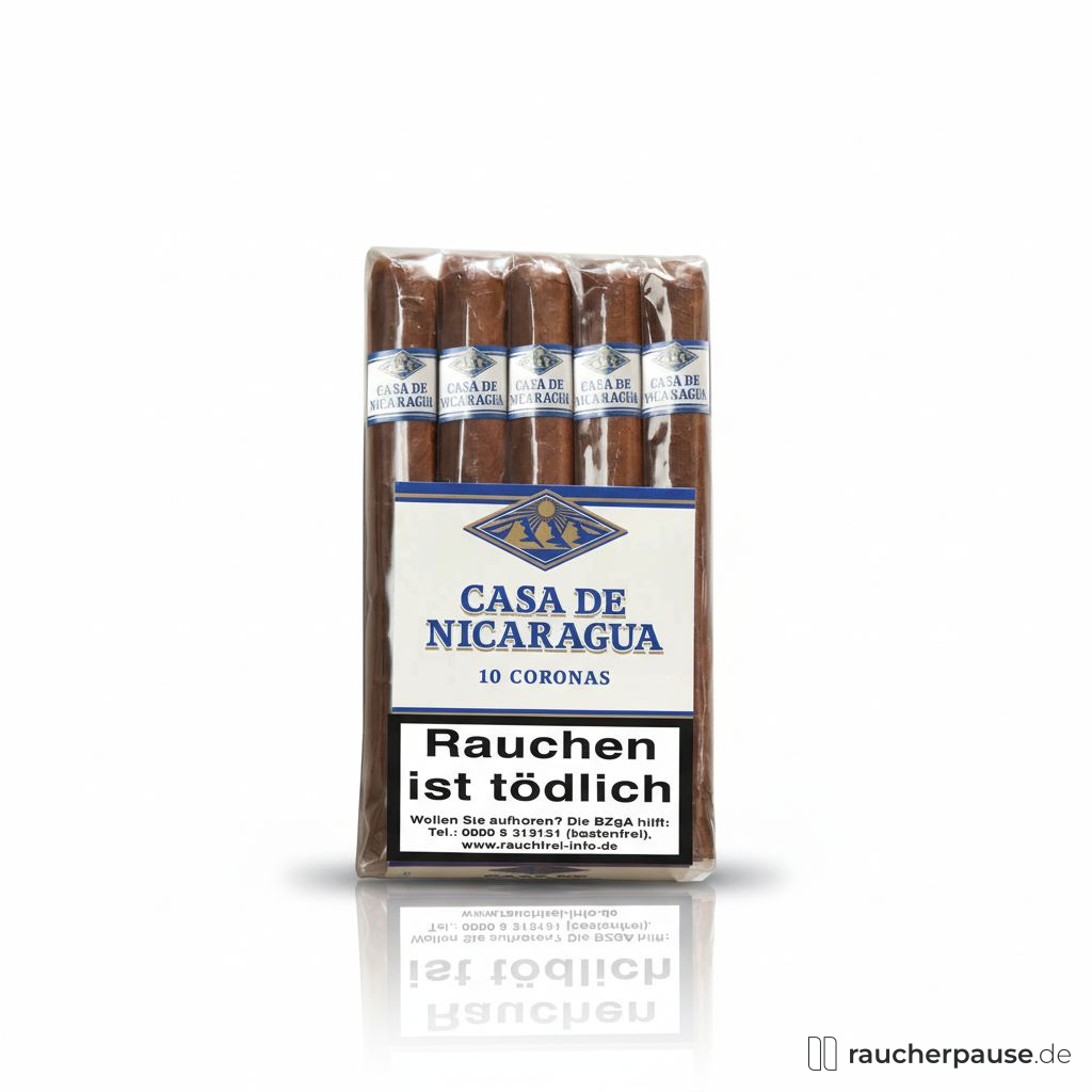 Casa de Nicaragua Corona Zigarre | Handmade Longfiller | Holzig & Cremig | Villiger