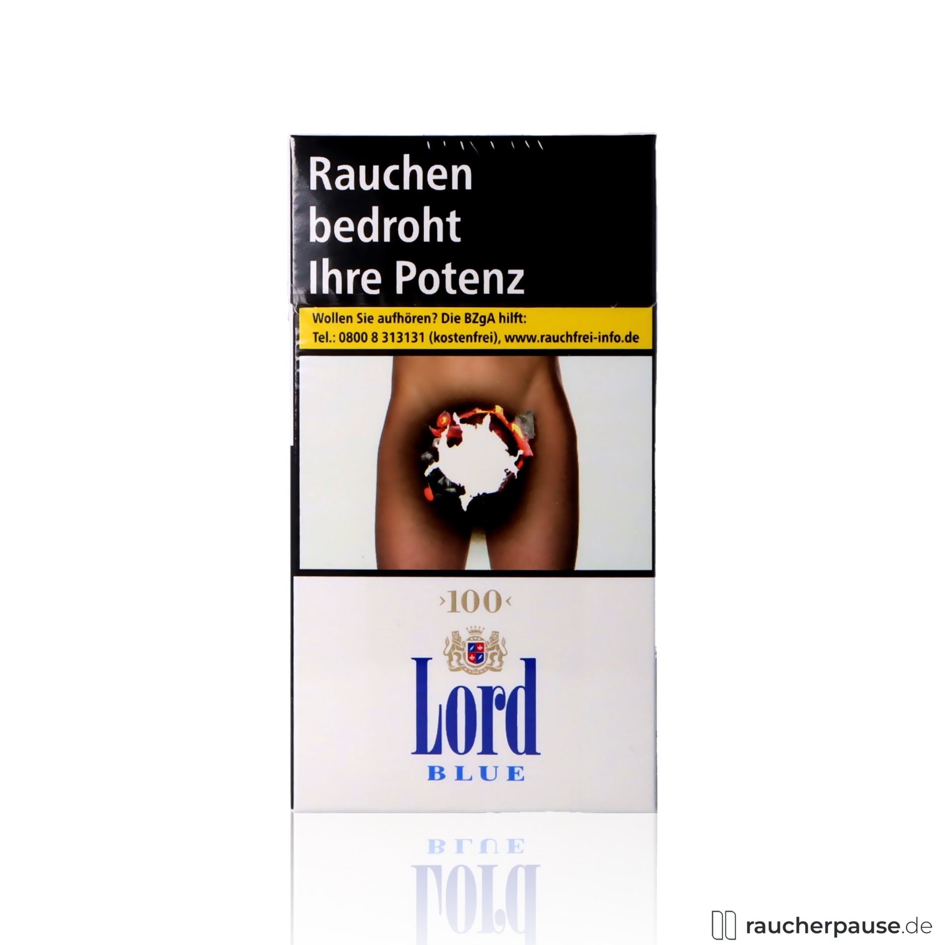Lord Blue 100 Zigaretten | 20 Stk. pro Packung | Long Size mit reduziertem Nikotingehalt