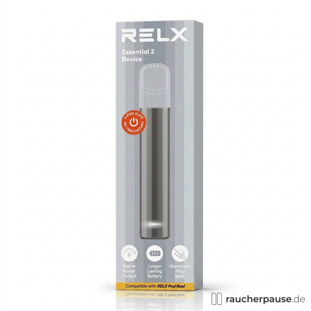 RELX Essential 2 Device Grey | 380 mAh | 10 Watt