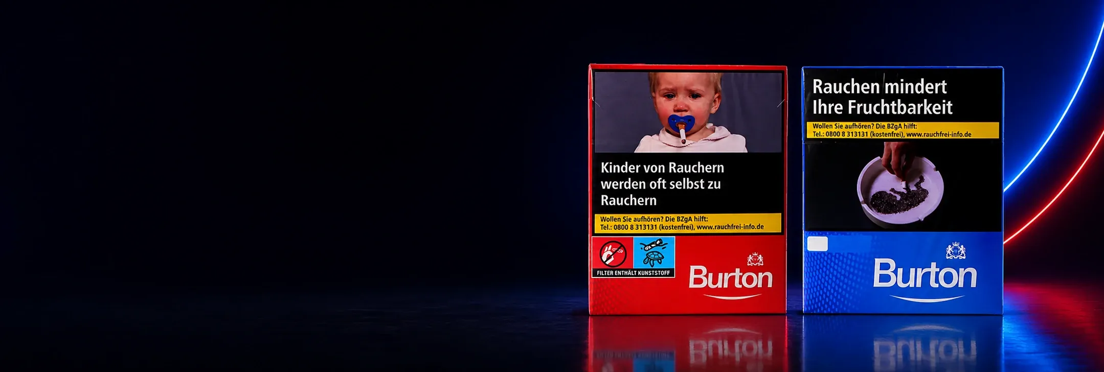 Burton Zigaretten kaufen – Red und Blue im Überblick