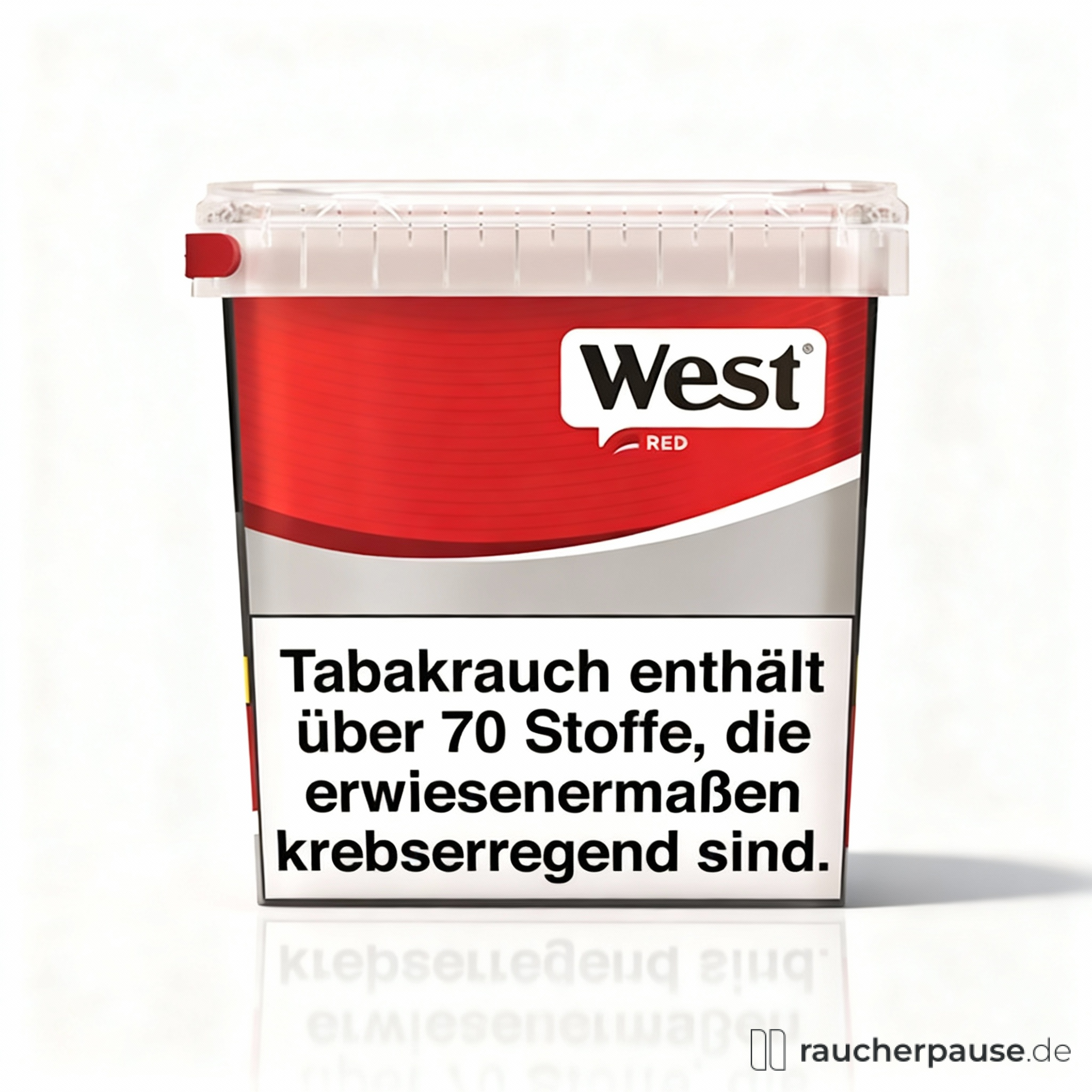 West Red Volume Tobacco in Titan Box | 280 g | Vollmundiger American Blend für Stopfmaschinen