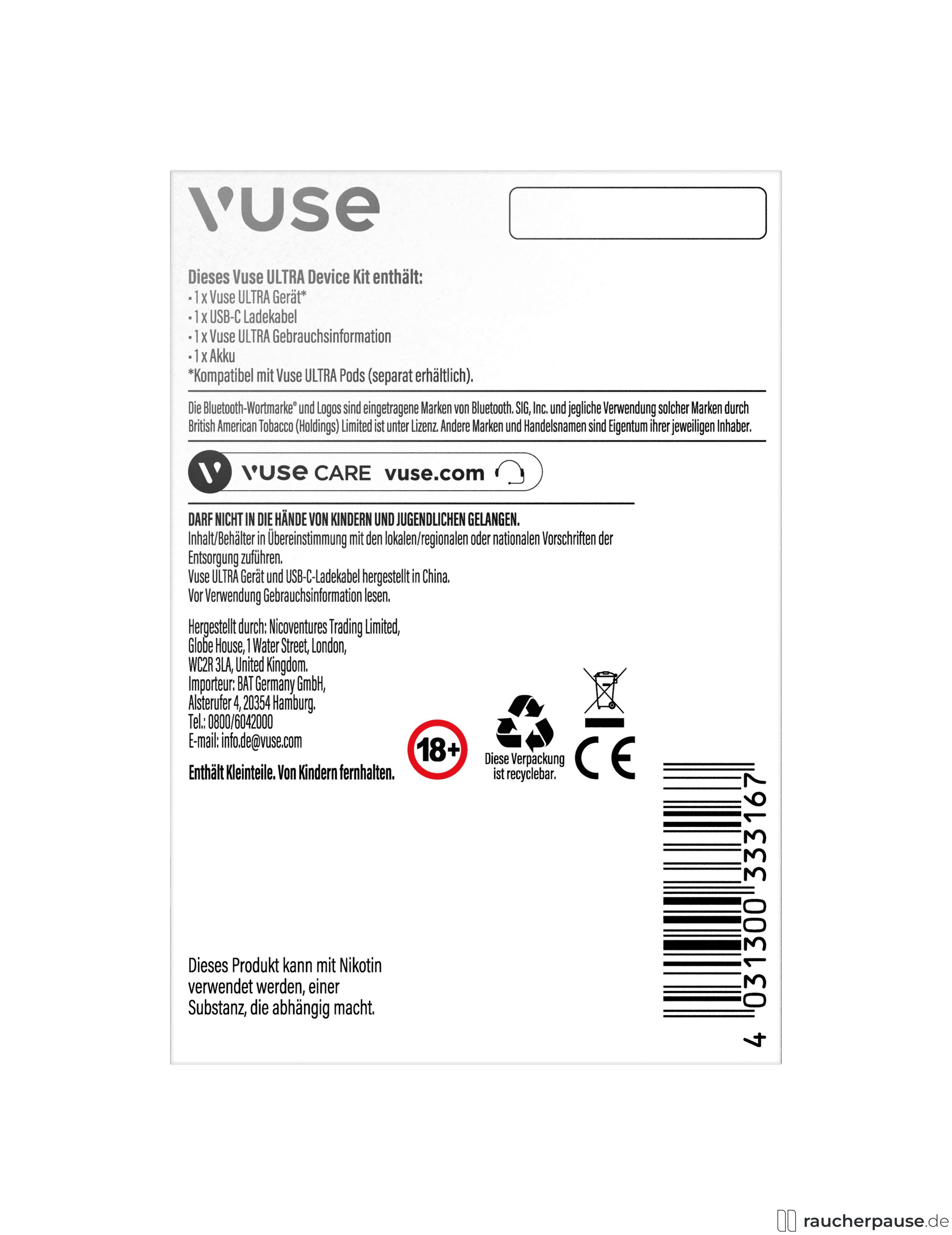 Vuse ULTRA E-Zigarette Pearl Ros online kaufen Vuse ULTRA E-Zigarette Pearl Ros online kaufen