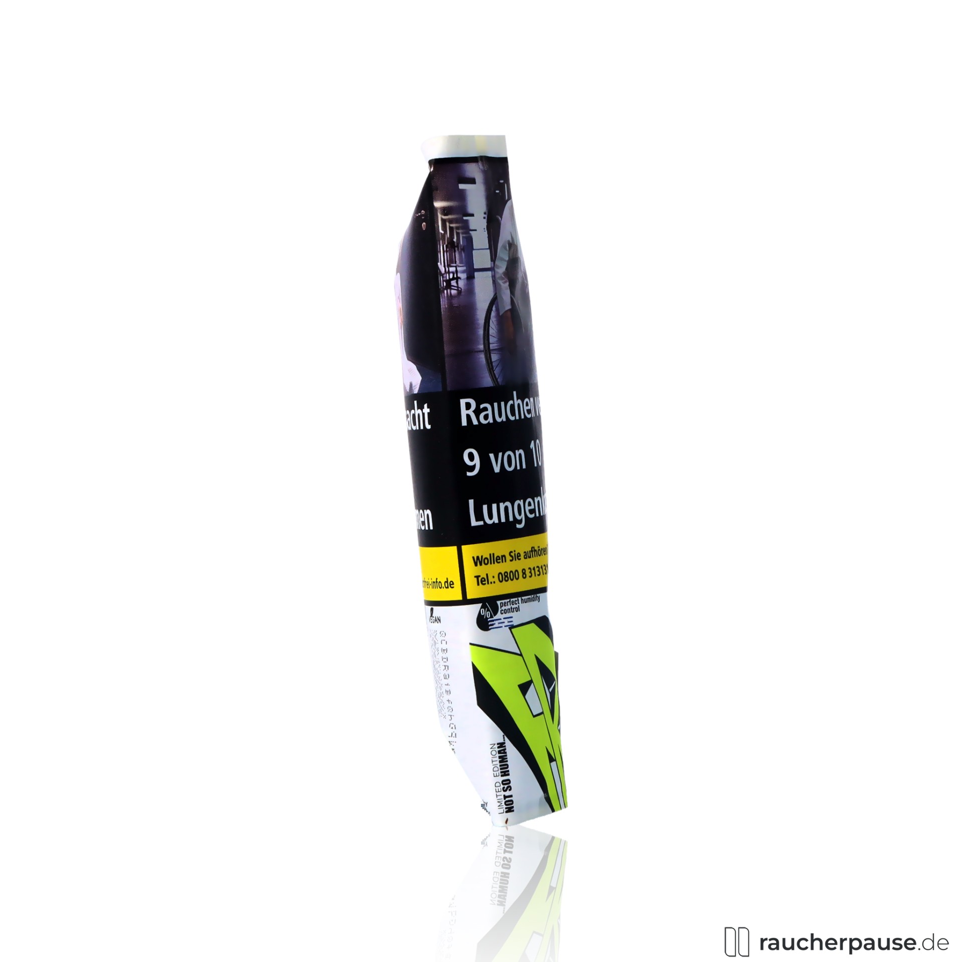 fred jaune zigarettentabak 30g pouch ohne zusatzstoffe feinschnitt tabak , packshot hinterseite