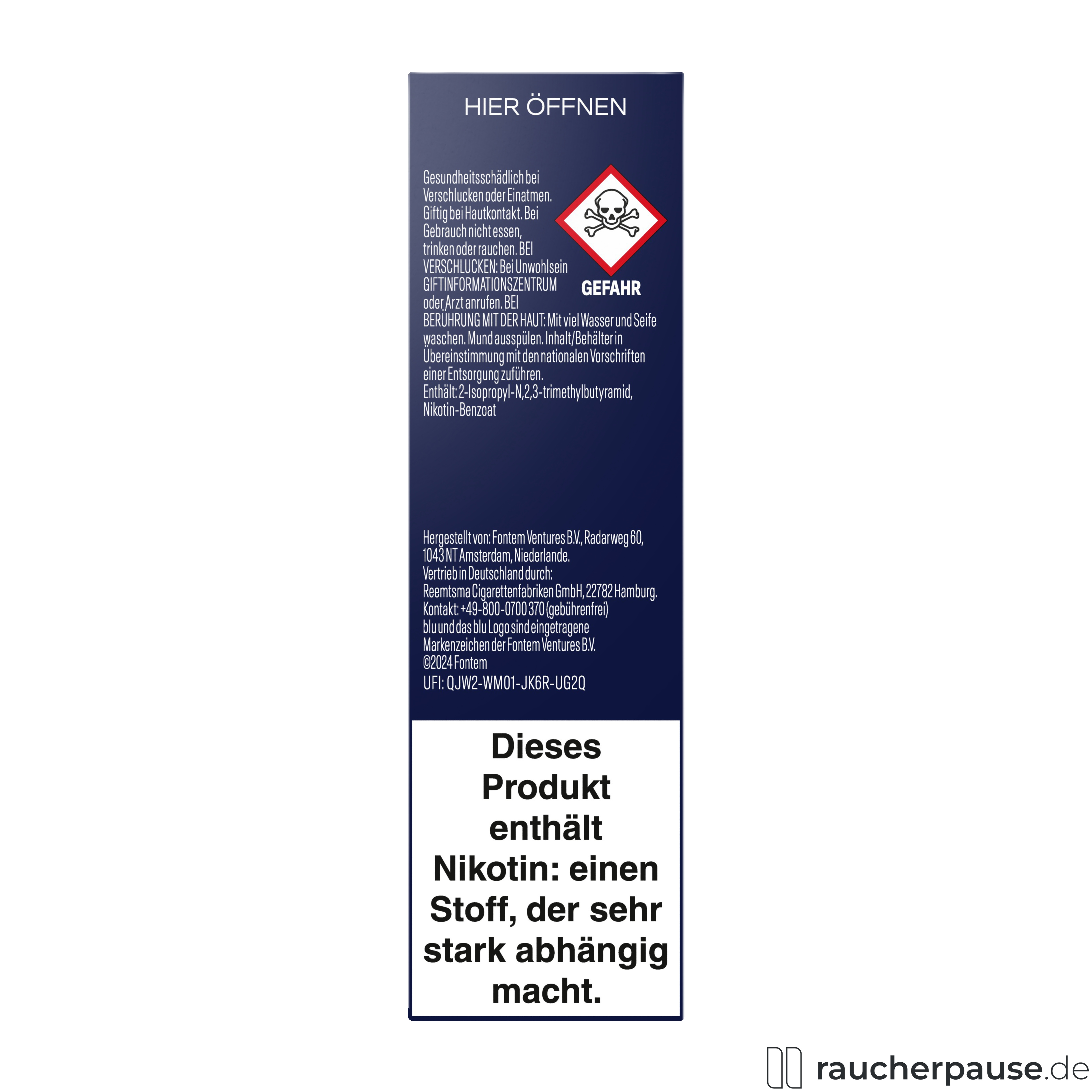 blu, blu pod watermelon ice 9mg , packshot seitlich