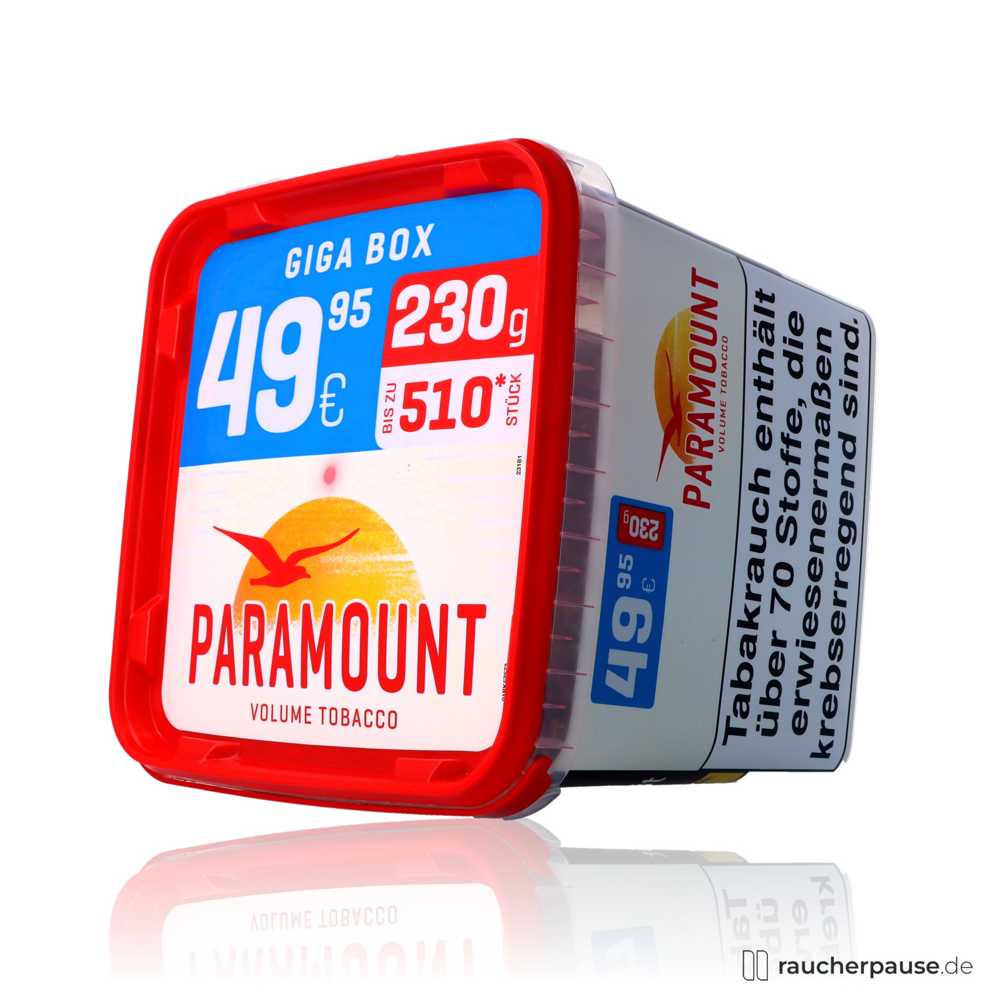 paramount volumentabak eimer american blend vollwuerzig mittelstark , packshot vorderseite