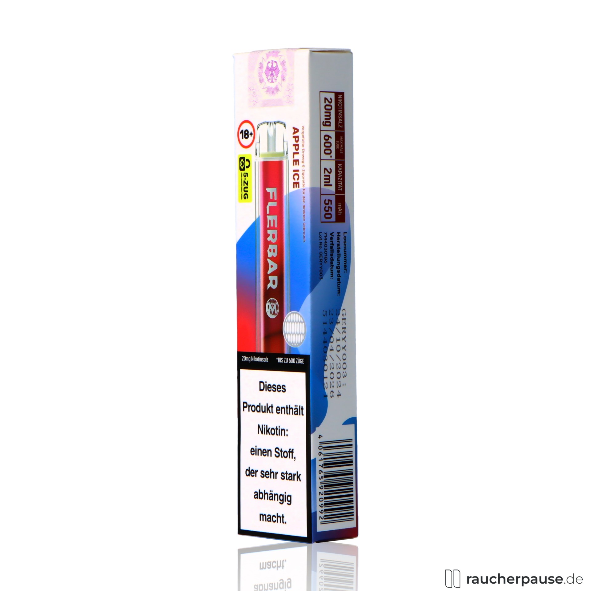 Flerbar Apple Ice Vape kaufen | 20mg Nikotin Flerbar Apple Ice Vape kaufen | 20mg Nikotin