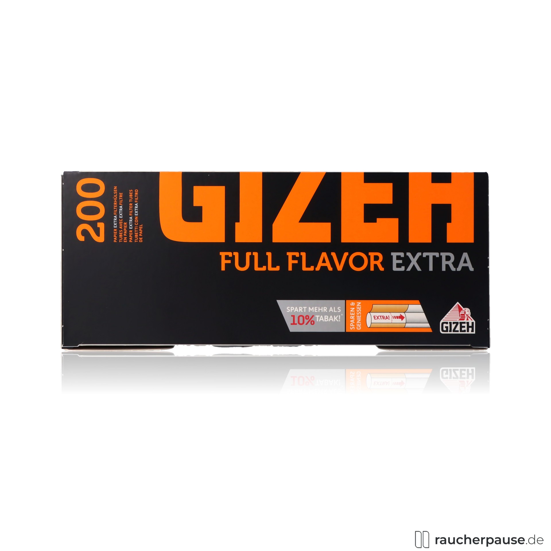 Gizeh Full Flavor Extra Papier-Filterhülsen | 200 Stück | Plastikfrei