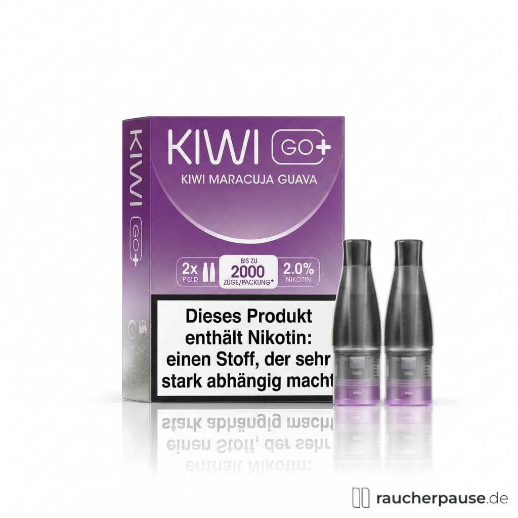 KIWI GO+ Maracuja Guava Prefilled Pods | 2 Stück | 20 mg/ml Nikotin
