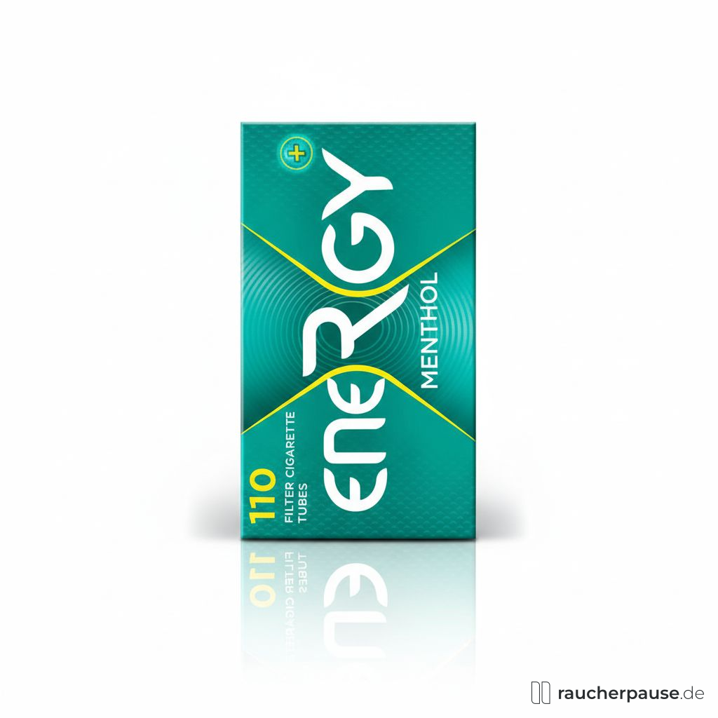 Energy Plus Menthol King Size Filterhülsen | 110 Stück | Erfrischendes Menthol-Aroma