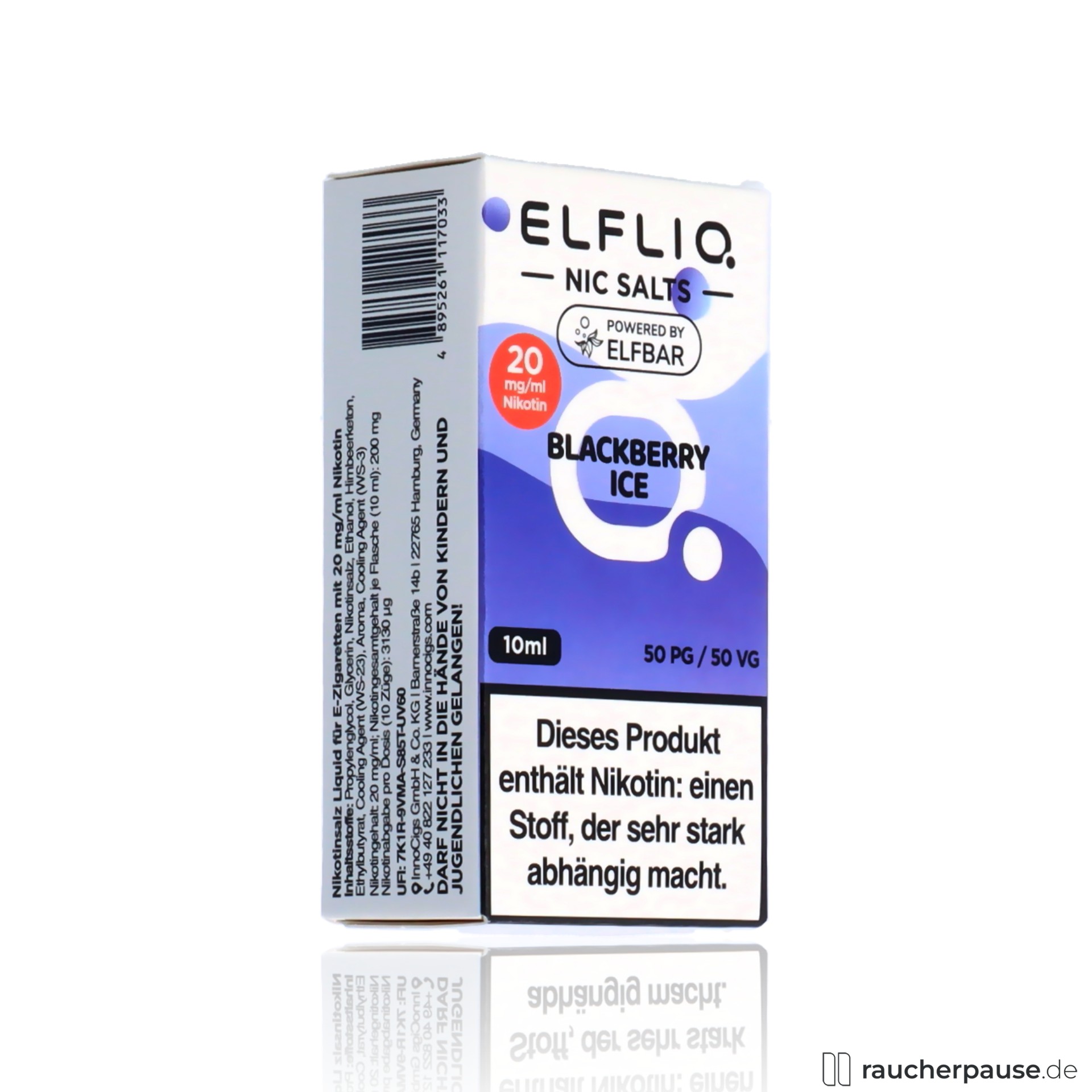 ELFLIQ by ELFBAR Liquid | Blackberry Ice 20mg/ml | 10ml Nikotinsalz | 50VG/50PG MTL geeignet