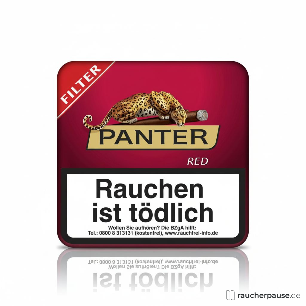 Panter Red Filter Cigarillo | 20er Metalldose | Vanille-Aroma | Ecuador-Deckblatt Panter Red Filter Cigarillo | 20er Metalldose | Vanille-Aroma | Ecuador-Deckblatt