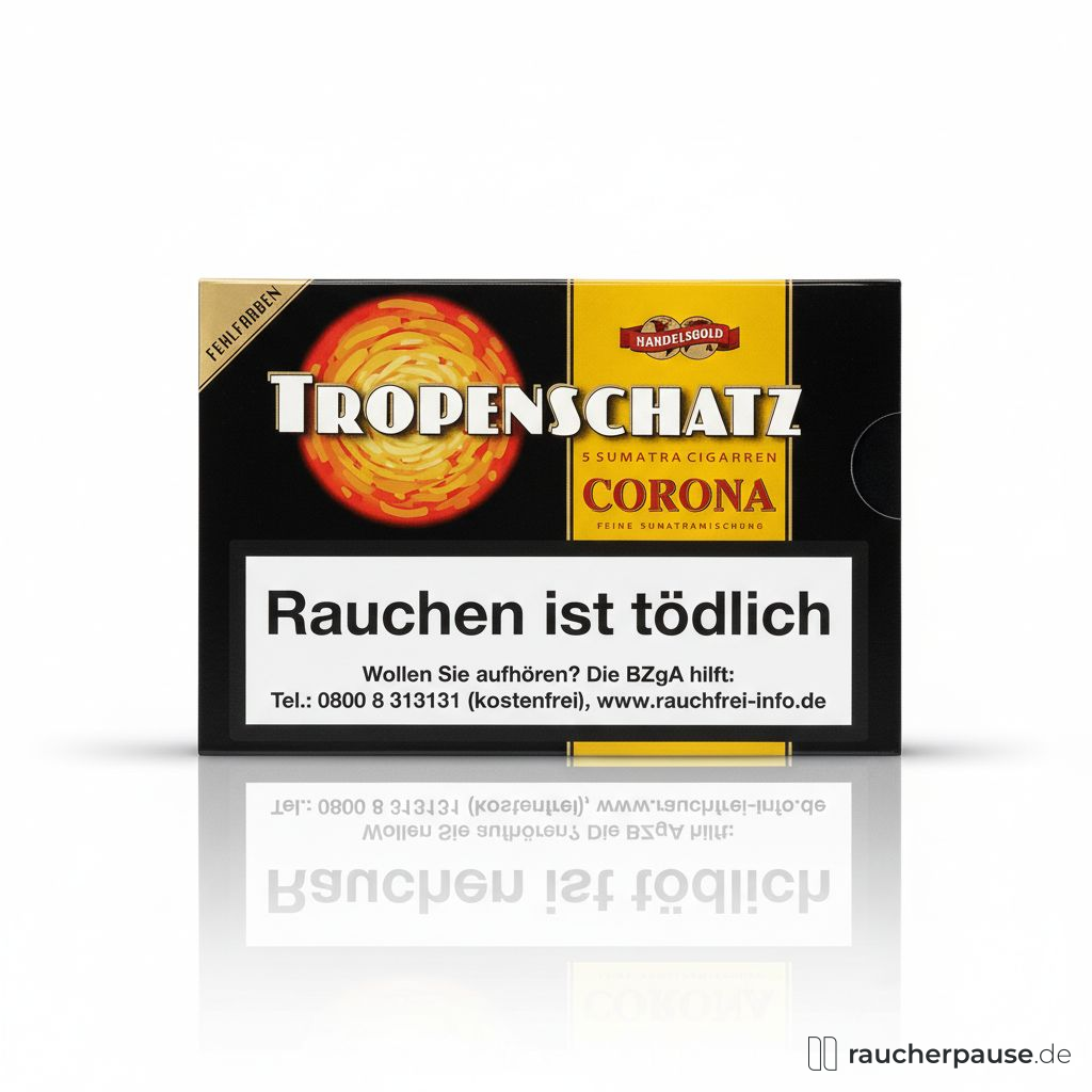 Tropenschatz Nr.421 Corona Sumatra Zigarren | 5er Pack | Feinwürzig, Erdige Noten Tropenschatz Nr.421 Corona Sumatra Zigarren | 5er Pack | Feinwürzig, Erdige Noten