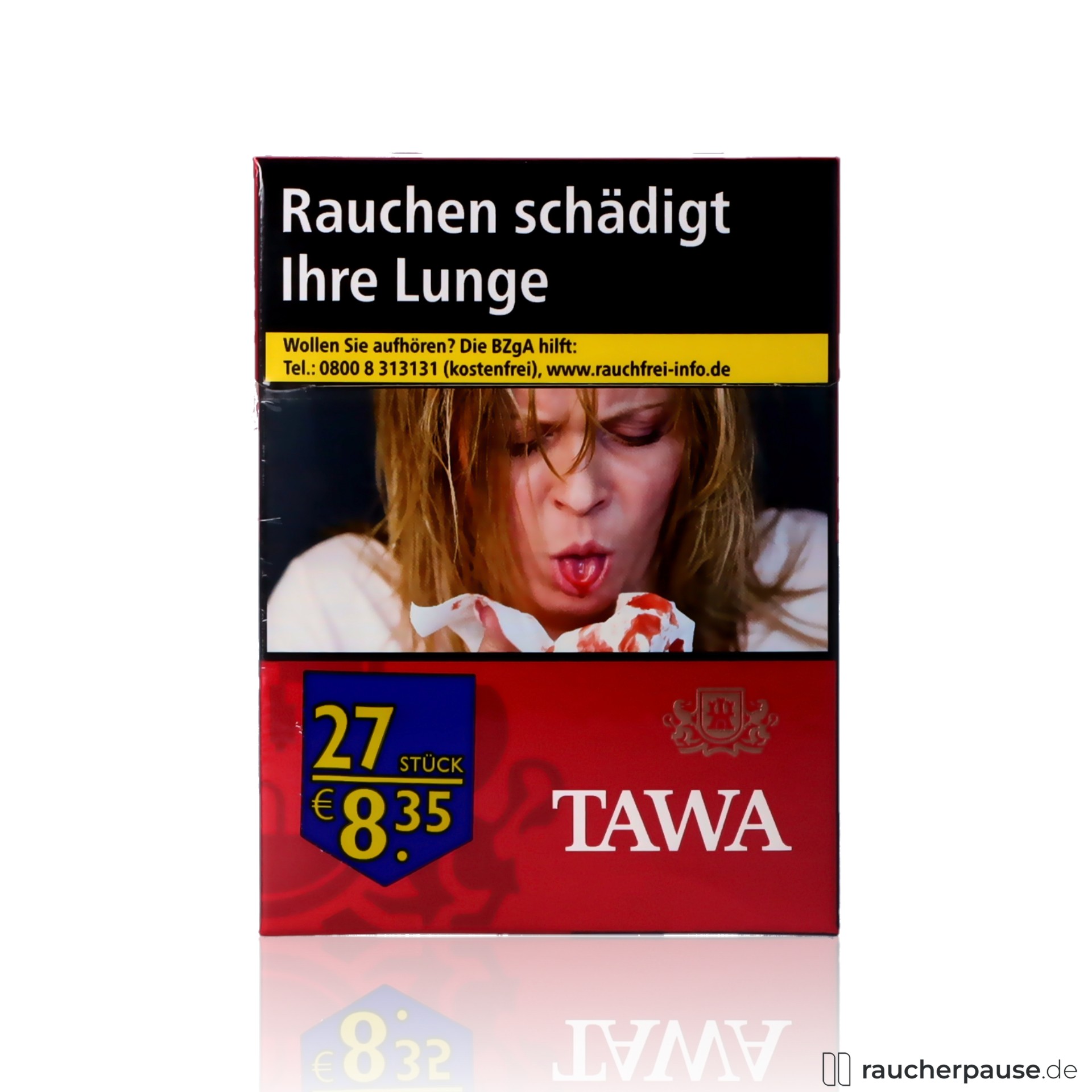 Tawa Red XXL Zigaretten | 27 Stk. pro Packung | Starker American Blend Geschmack