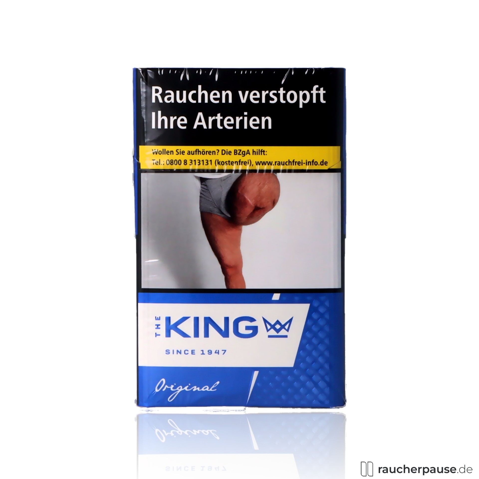 The KING Original Blue Zigaretten | 20 Stk. pro Packung | American Blend King-Size The KING Original Blue Zigaretten | 20 Stk. pro Packung | American Blend King-Size