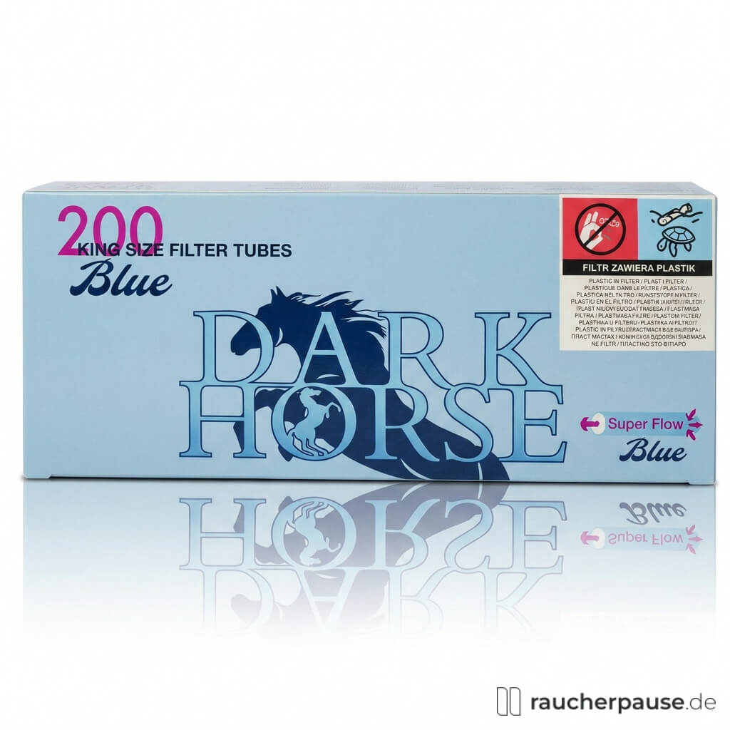 Dark Horse Blue King Size Filterhülsen | 200 Stück