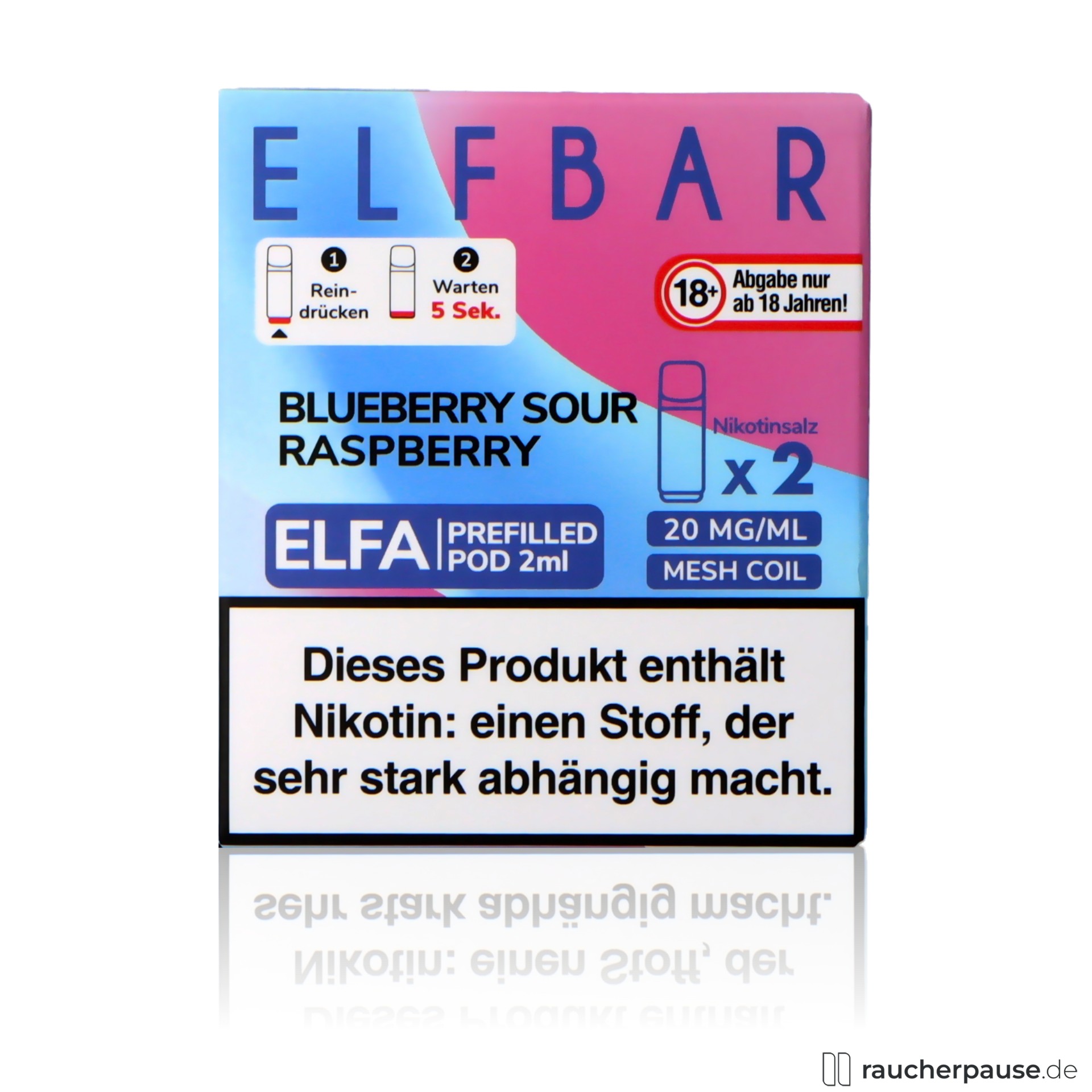 Elf Bar Elfa Pods kaufen Blueberry Sour Raspberry 2x2ml Elf Bar Elfa Pods kaufen Blueberry Sour Raspberry 2x2ml