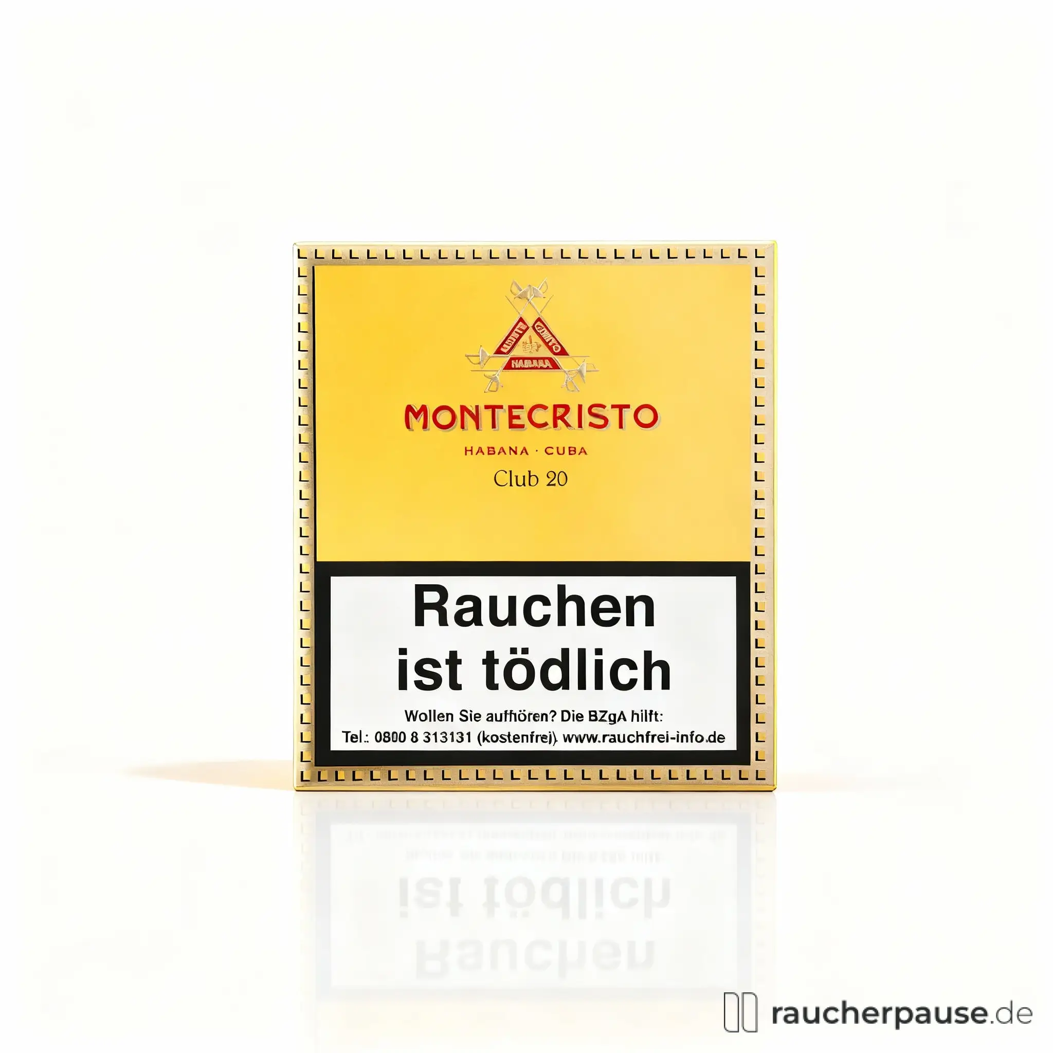 Montecristo Club Cigarillos | 20er Pack | Authentisch Kubanisch | 95mm, 9.5mm