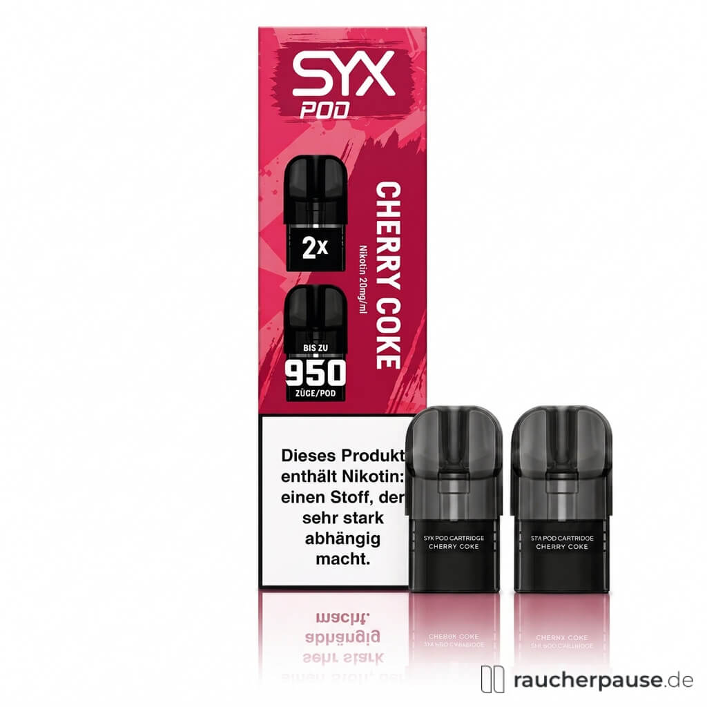 SYX Cherry Coke Prefilled Pods | 2 Stück | 20 mg/ml Nikotin