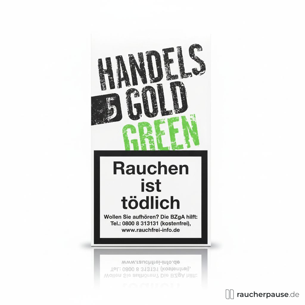Handelsgold Cigarillos | Grüner Apfel Aroma | 5er Pack | 98mm | Kurze Rauchpause