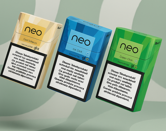 Glo Neo Sticks Sorten Ice Click, Green und Gold