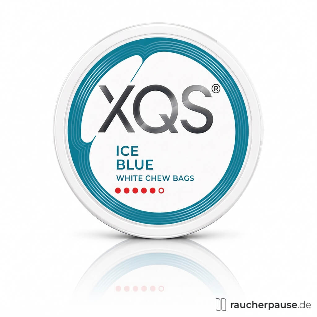 XQS Ice Blue 5 White Chew Bags | Minze | 14 mg Nikotin | 20 Beutel