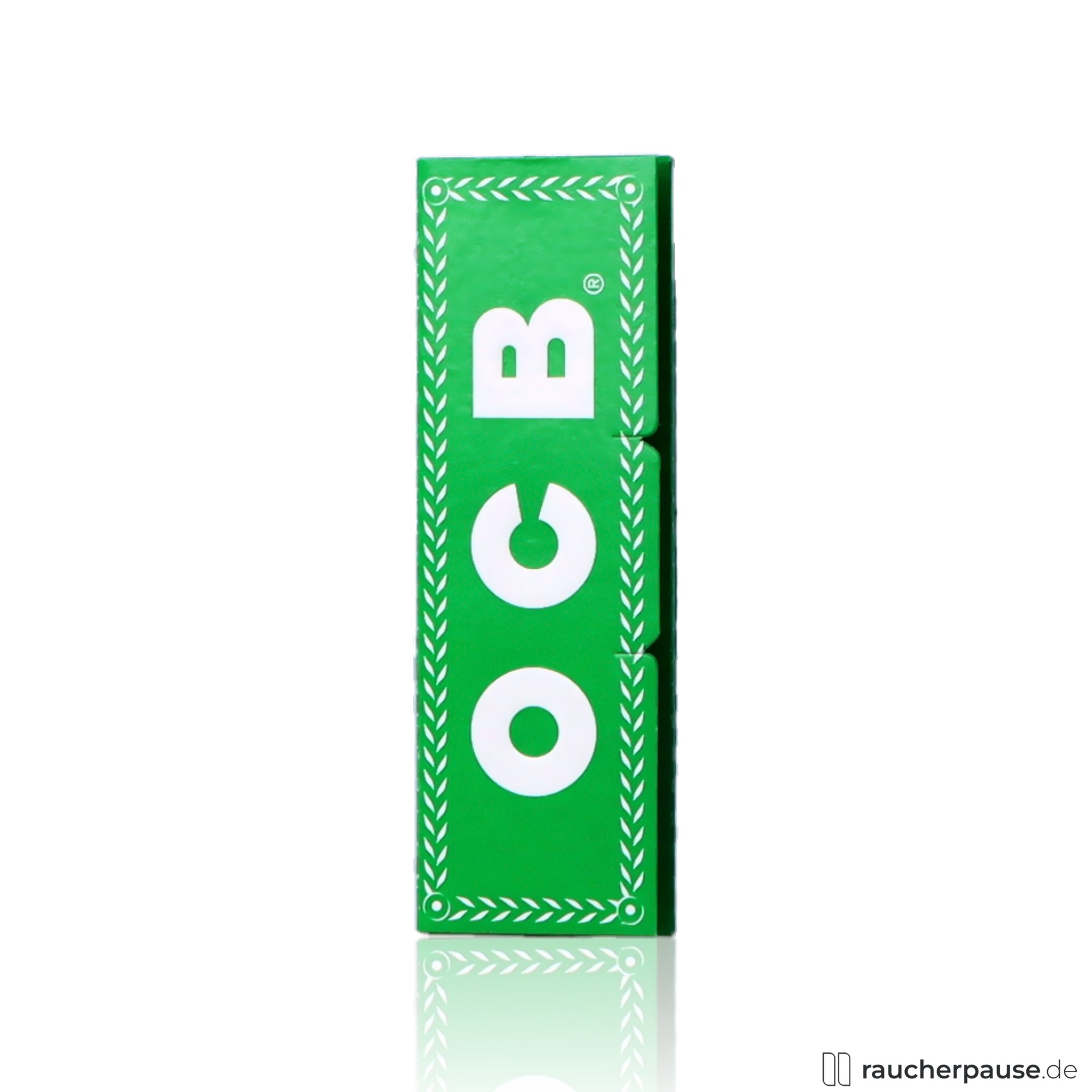 OCB N° 8 Grün Zigarettenpapier | 50 Blättchen | Hanffaser & Natürliche Gummierung