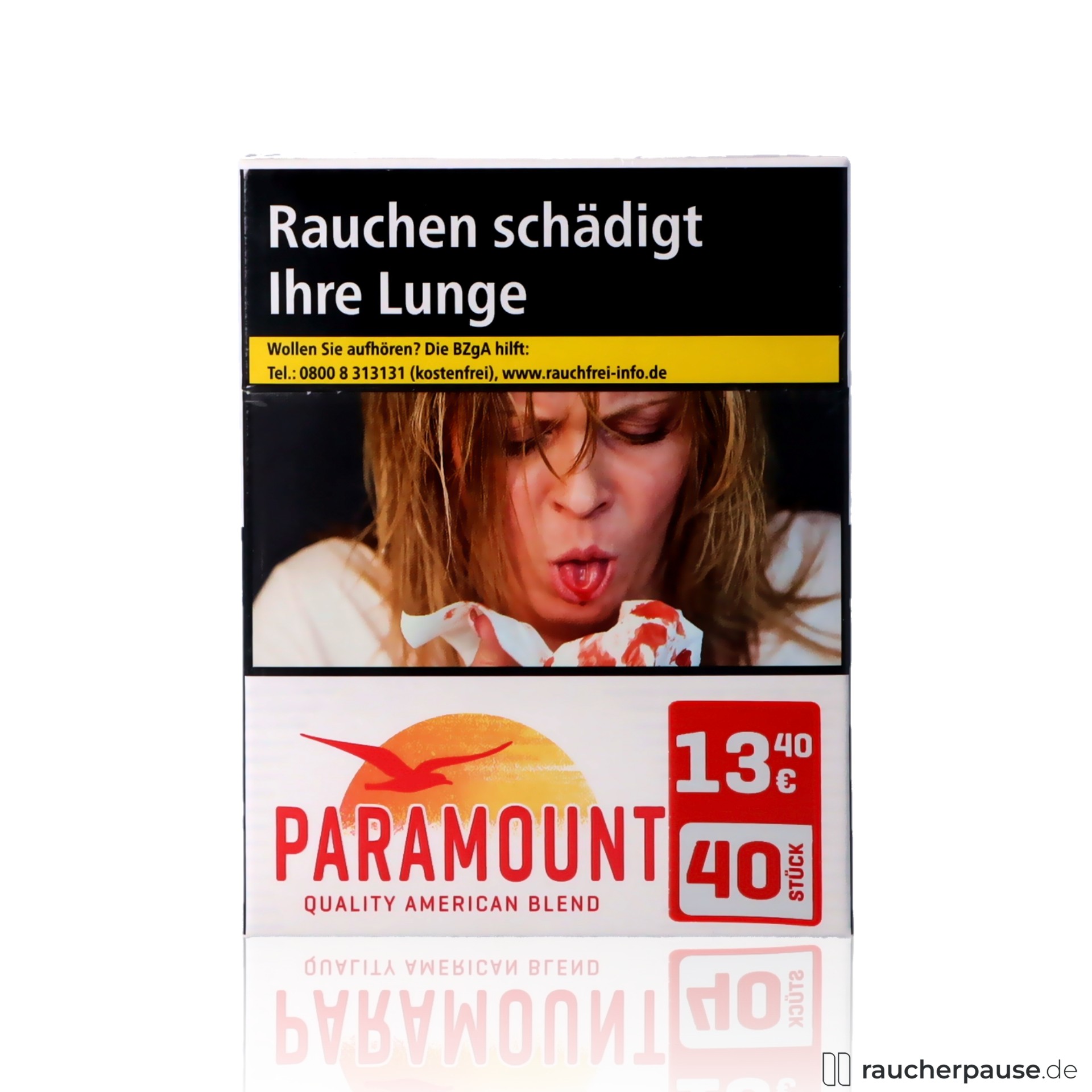 Paramount Red Giga Zigaretten | 40 Stk. pro Packung | King Size | Mittelstark