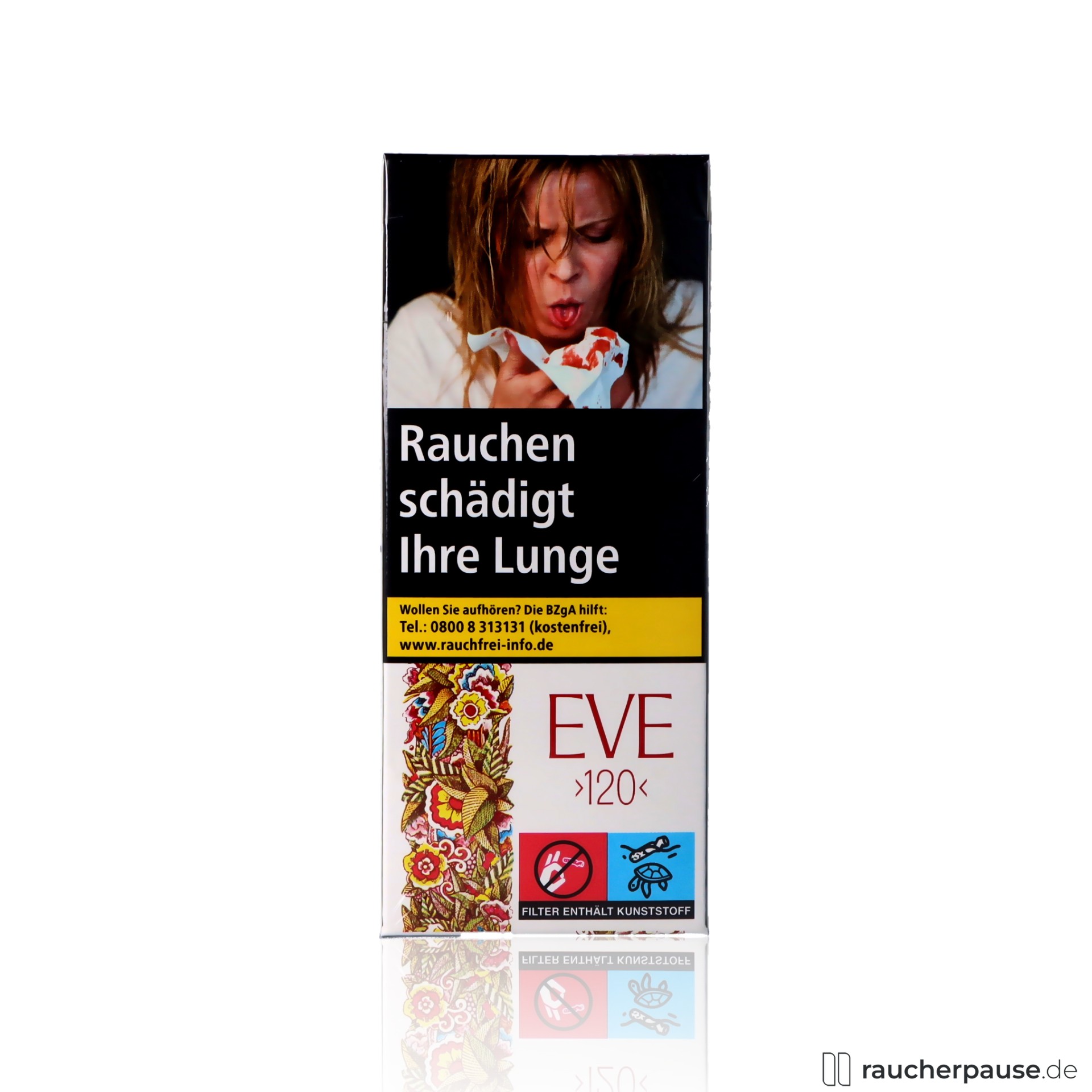 Eve Original 120 Zigaretten | 20 Stk. pro Packung | Extra langes Raucherlebnis