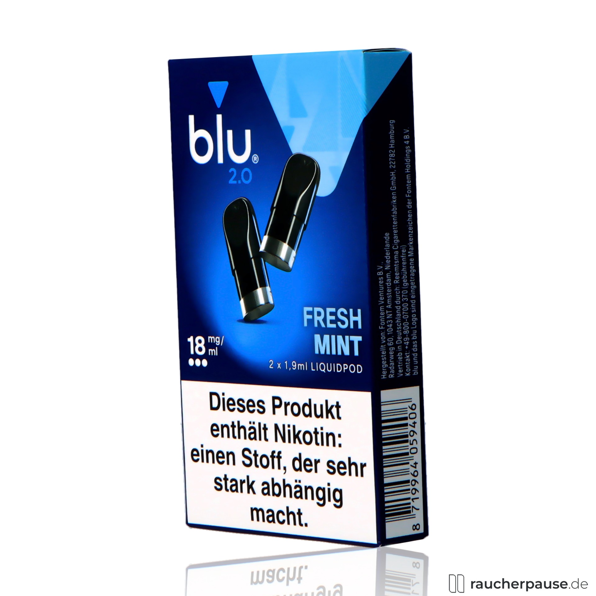 BLU 2.0 Fresh Mint Pods 18mg Jetzt Minze-Genuss sichern BLU 2.0 Fresh Mint Pods 18mg Jetzt Minze-Genuss sichern