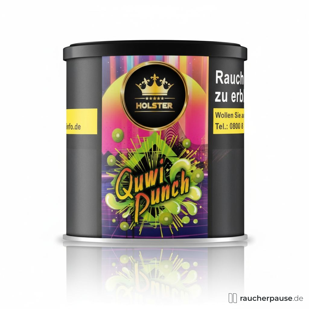 Holster Quwi Punch Tabak 200g | Kiwi Ice Geschmack | Premium Virginia aus Deutschland