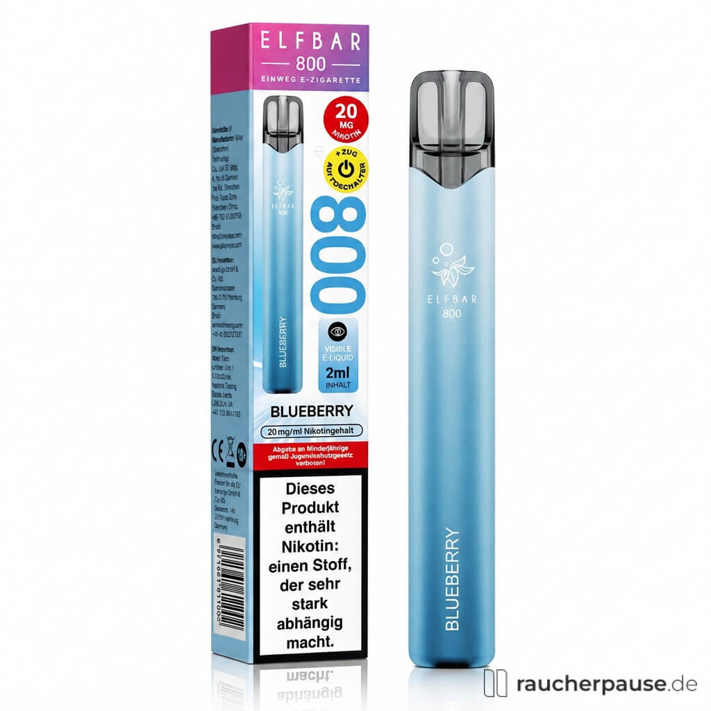 ELFBAR 800 Blueberry Sour Raspberry | 20 mg/ml Nikotin | bis zu 800 Züge